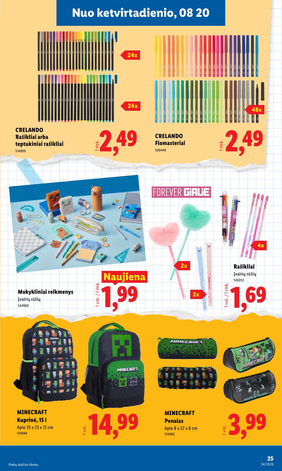 LIDL ne maisto prekių leidinys 2026.08.17 - 2026.08.23