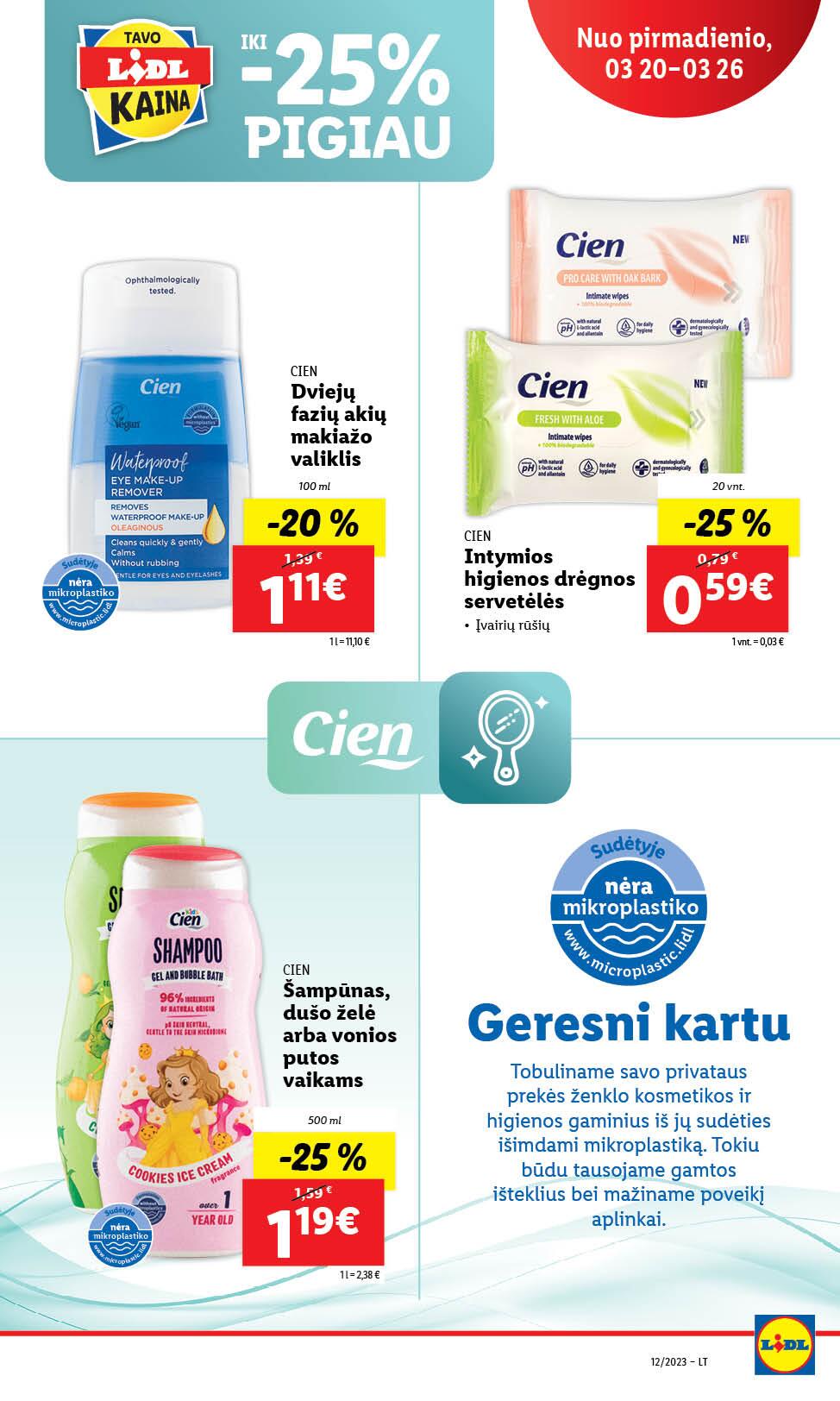 Naujausias LIDL kaininis katalogas 2023.03.20 - 2023.03.26