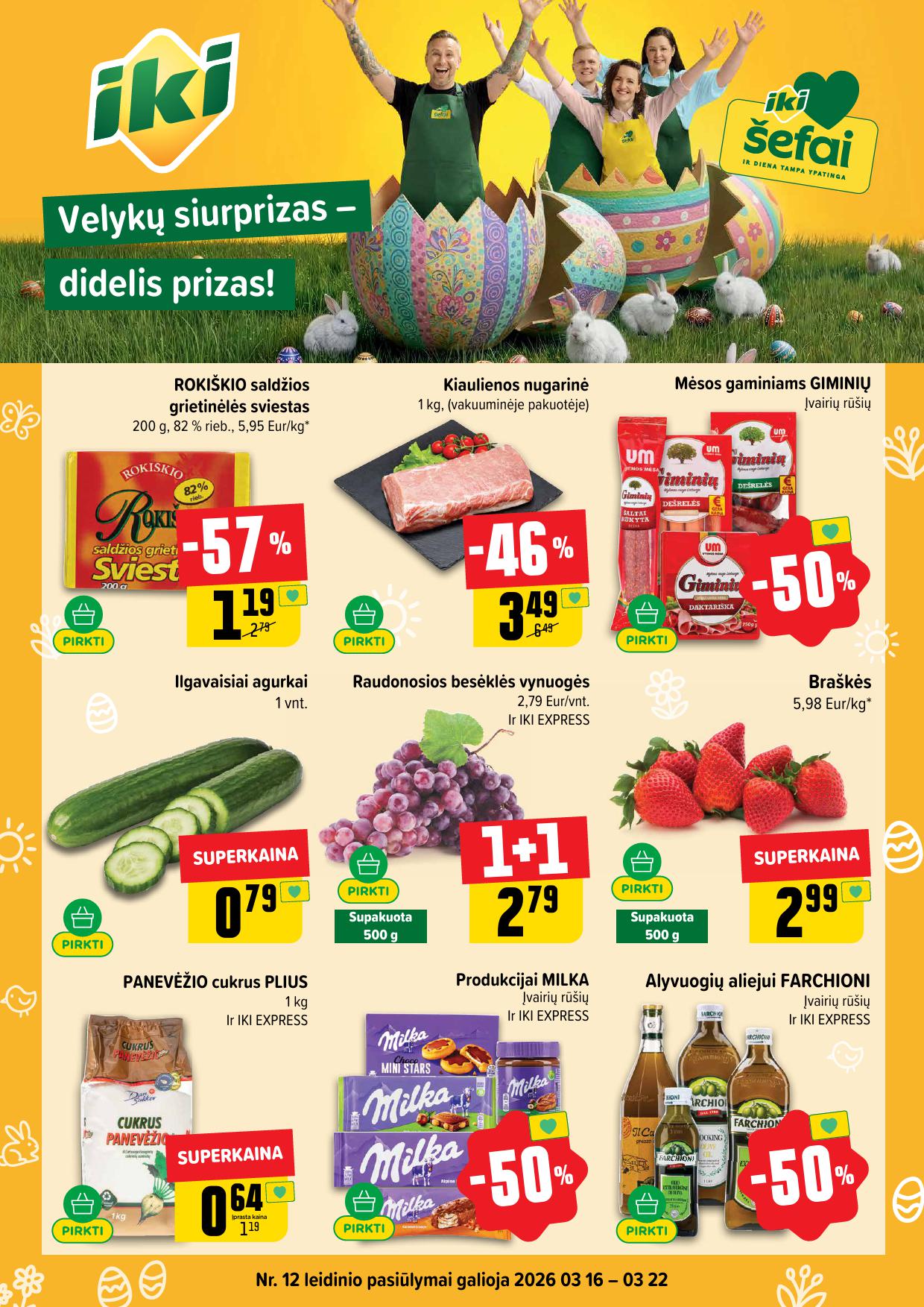 Naujausias IKI kaininis katalogas 2026.03.16 - 2026.03.22