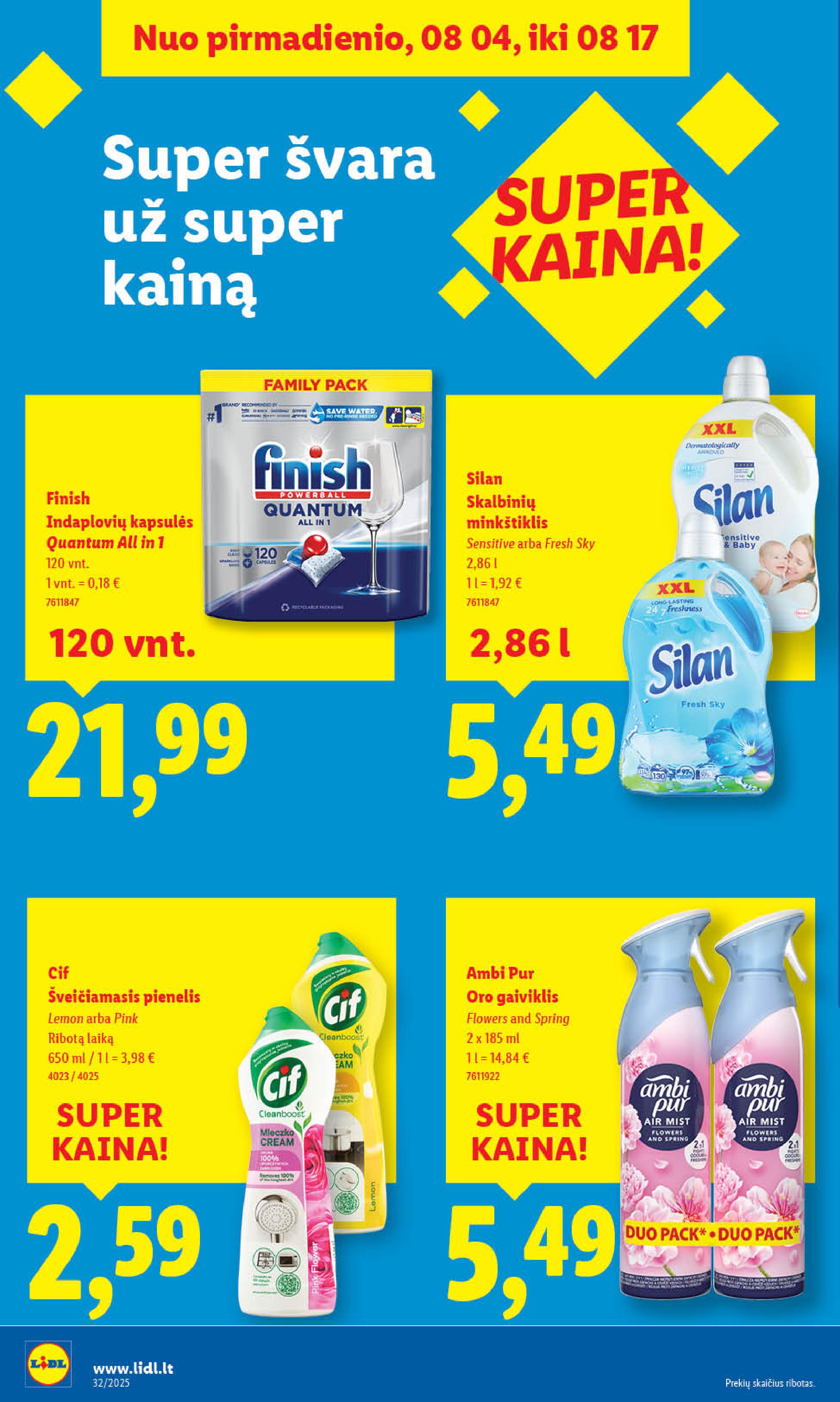 Naujausias LIDL kaininis katalogas 2025.08.04 - 2025.08.10