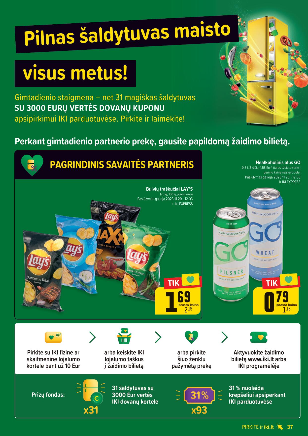 Naujausias IKI kaininis katalogas 2023.11.20 - 2023.11.26