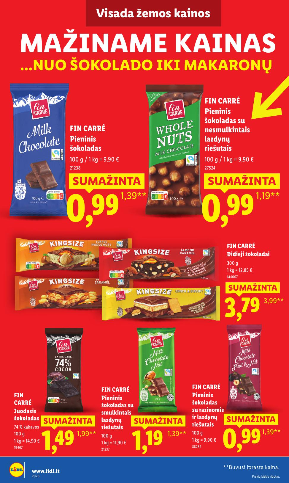 LIDL nuolaidų katalogas "Nr.1 Pažadas Jums"