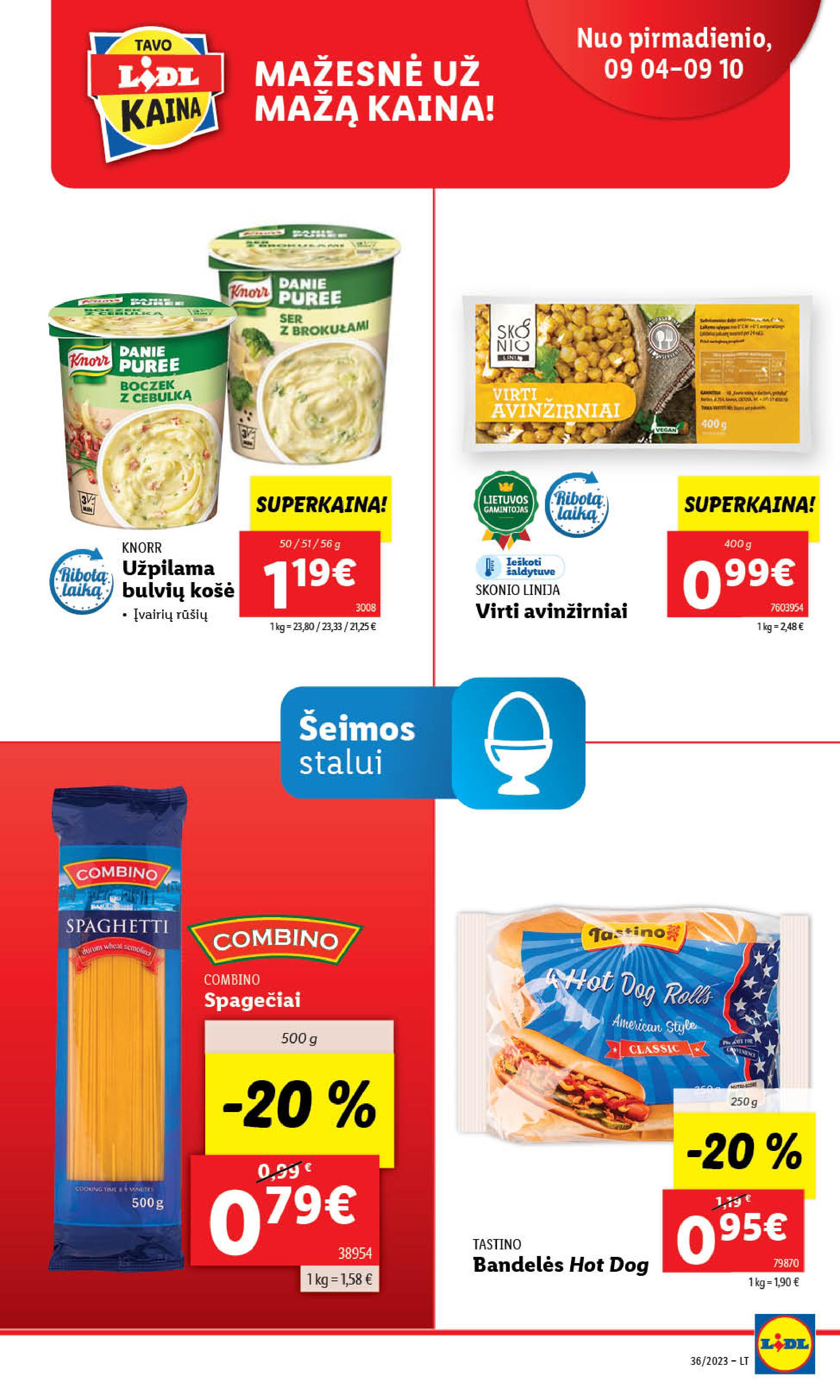 Naujausias LIDL kaininis katalogas 2023.09.04 - 2023.09.10