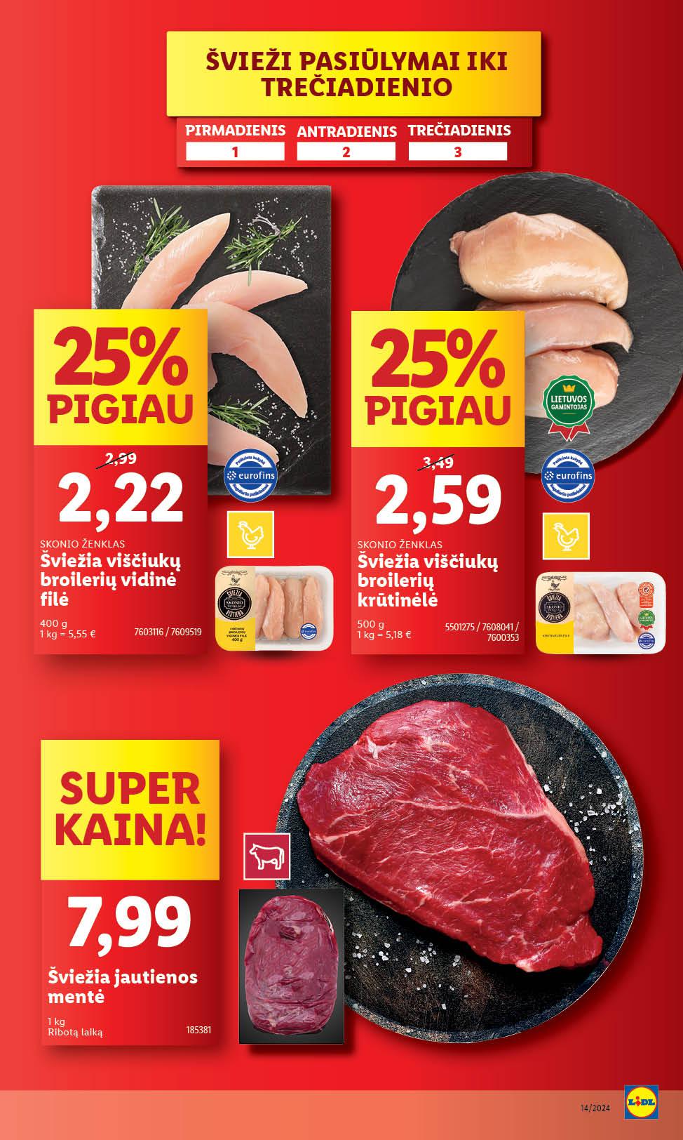 Naujausias LIDL kaininis katalogas 2024.04.01 - 2024.04.07