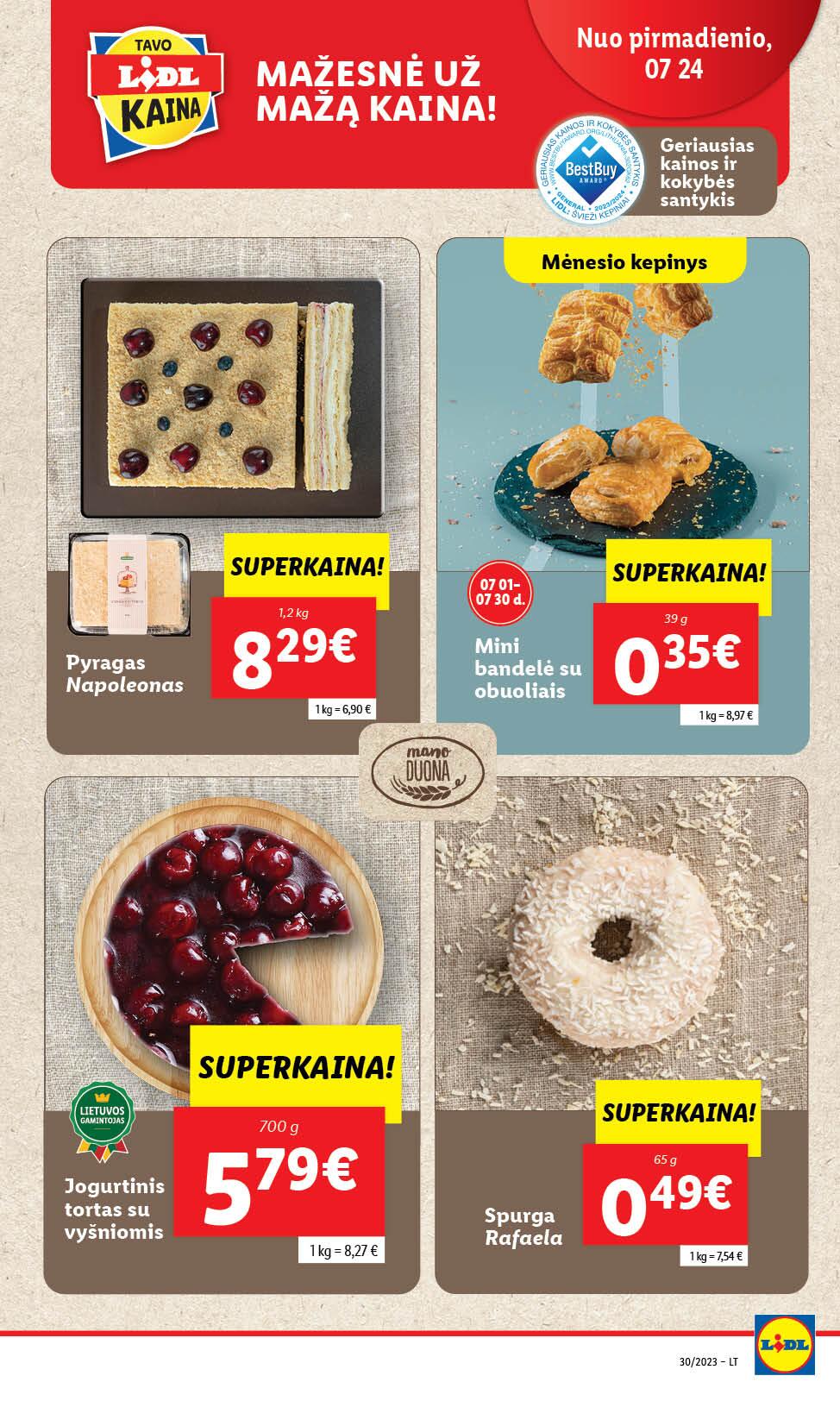 Naujausias LIDL kaininis katalogas 2023.07.24 - 2023.07.30