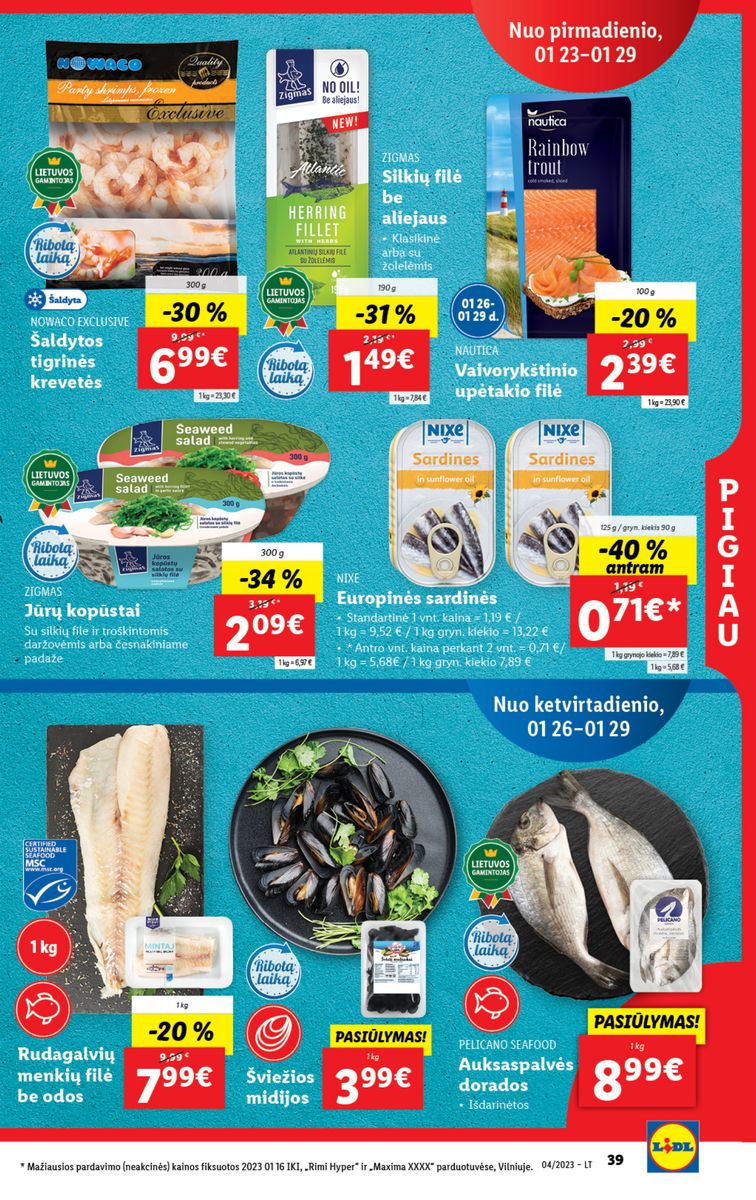Naujausias LIDL kaininis katalogas 2023.01.23 - 2023.01.29