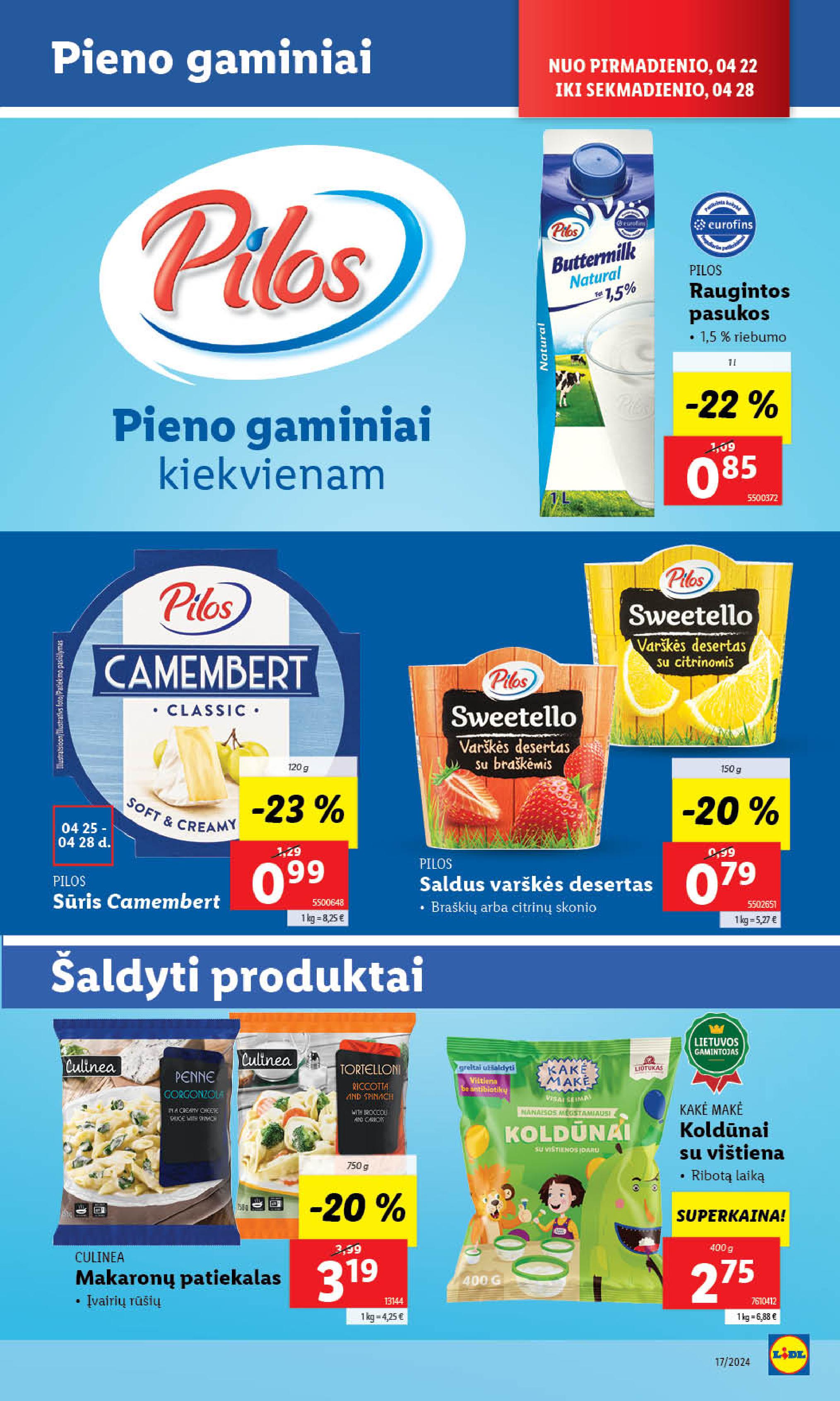 Naujausias LIDL kaininis katalogas 2024.04.22 - 2024.04.28