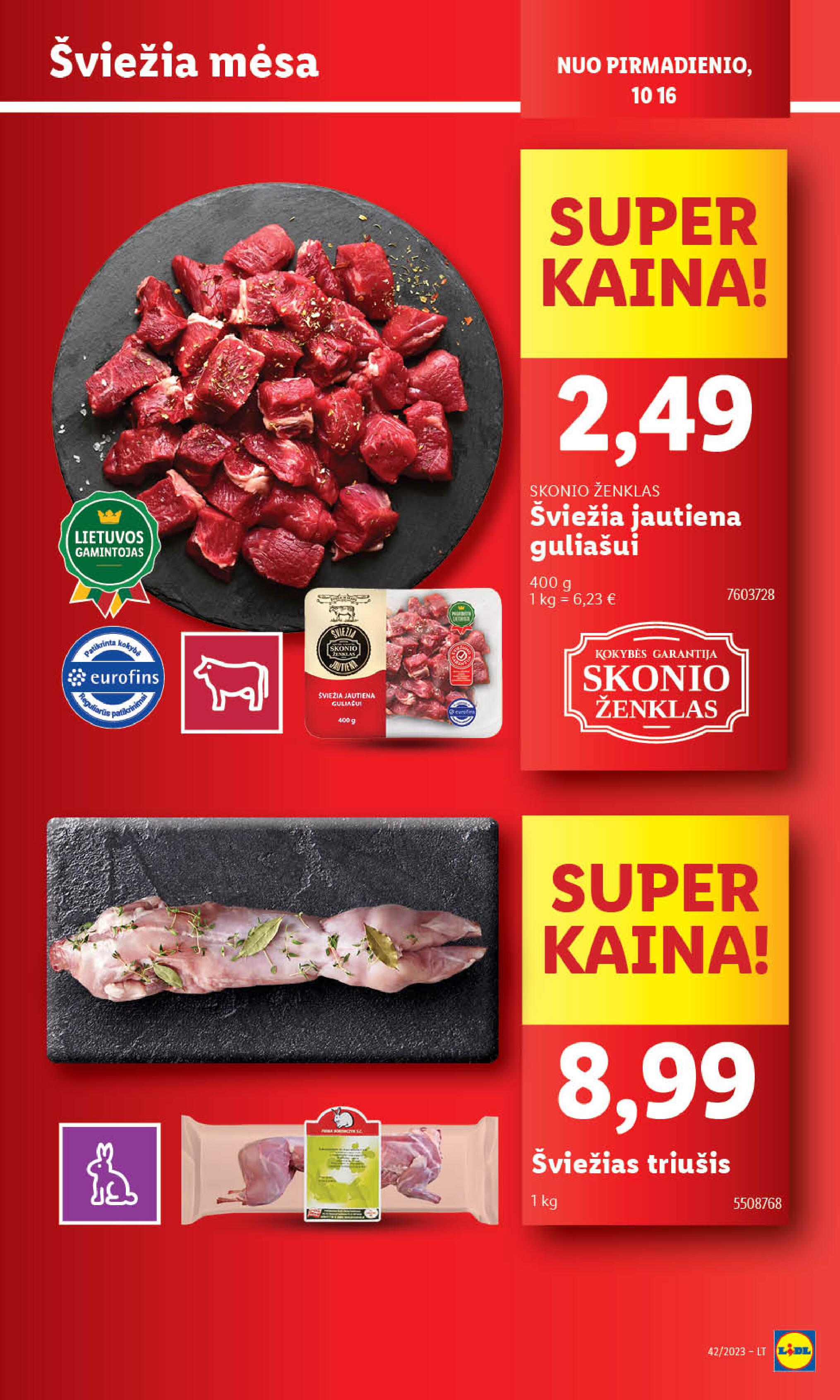 Naujausias LIDL kaininis katalogas 2023.10.16 - 2023.10.22