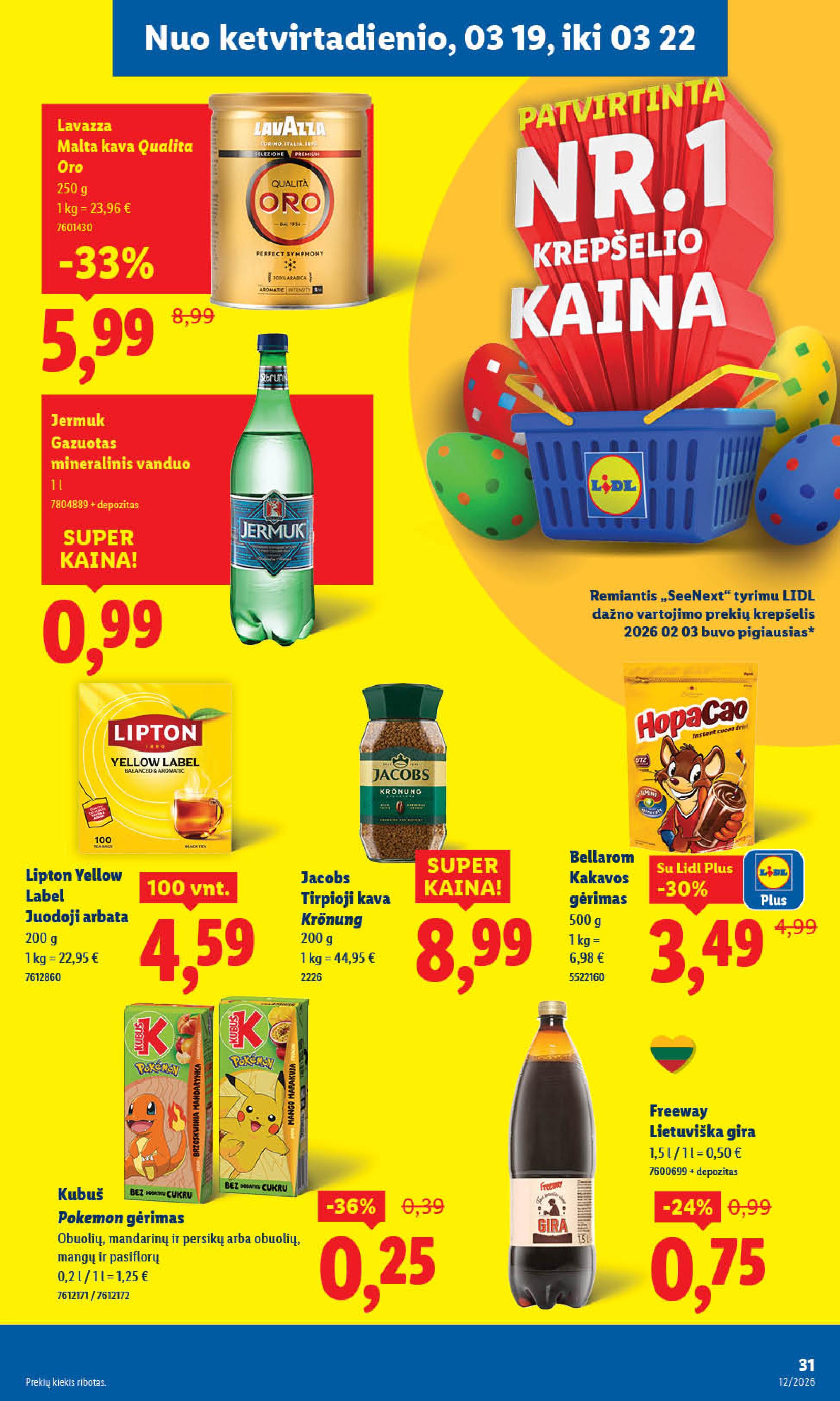 Naujausias LIDL kaininis katalogas 2026.03.16 - 2026.03.22