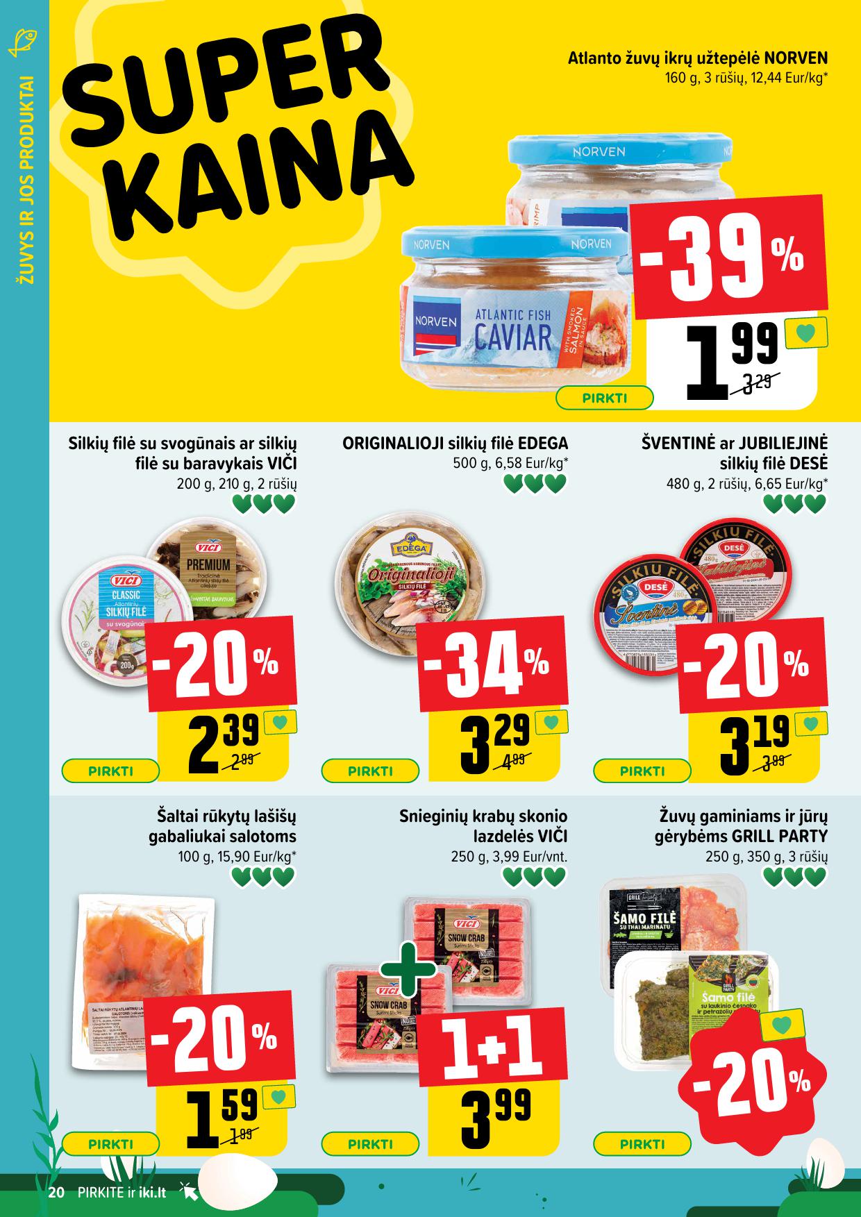IKI SAVAITĖLĖ akcijų ir nuolaidų leidinys Nr.15 2025.04.07 - 2025.04.13