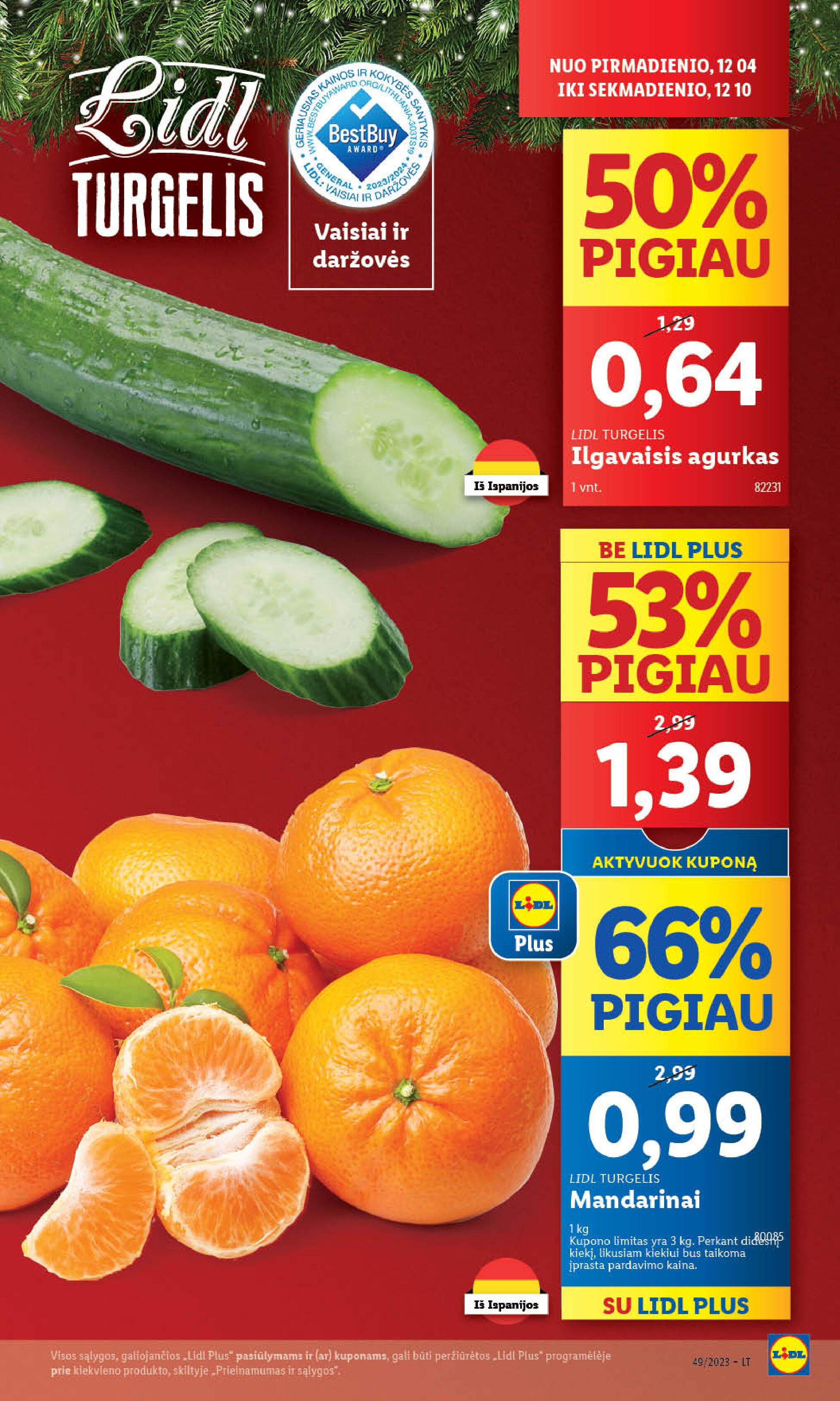 Naujausias LIDL kaininis katalogas 2023.12.04 - 2023.12.10