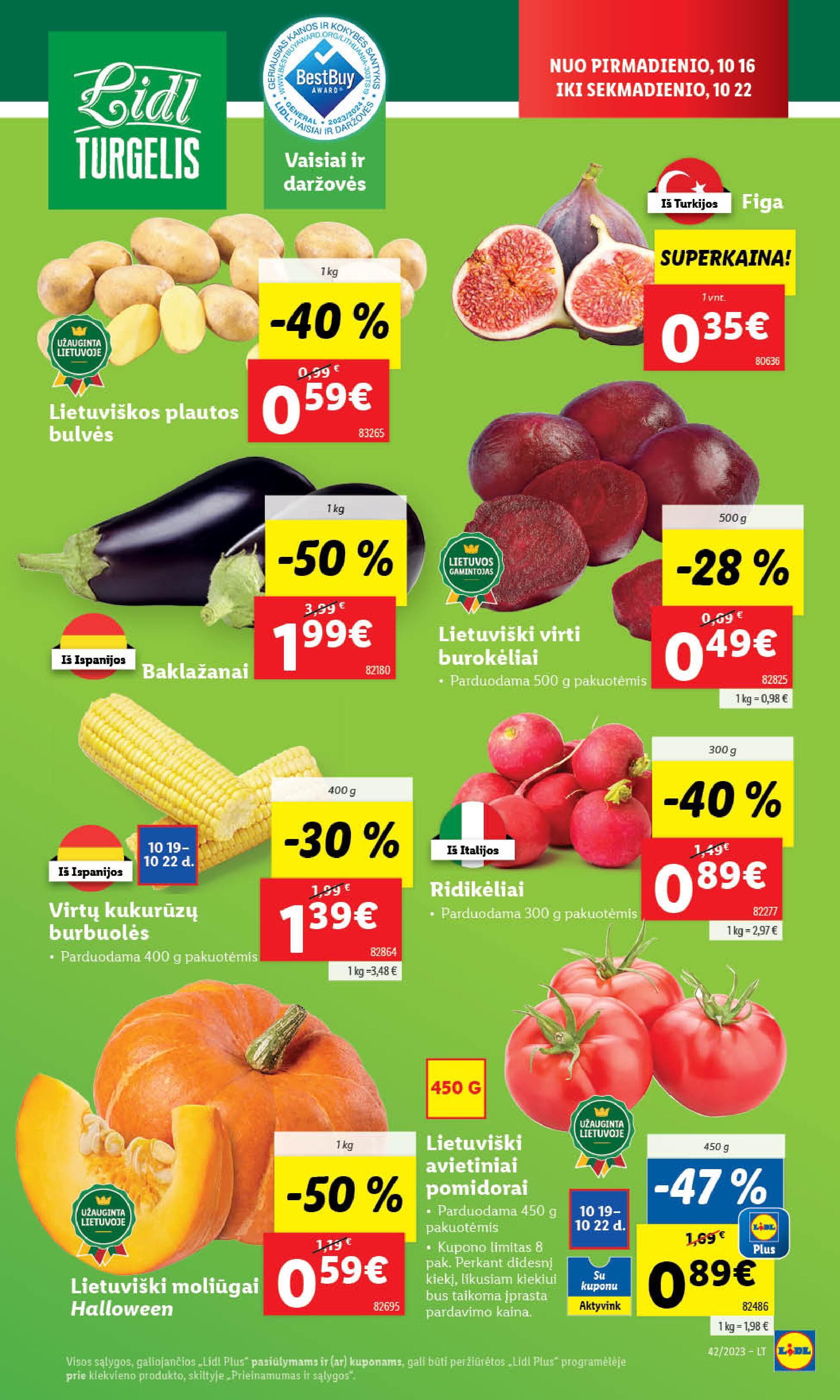 Naujausias LIDL kaininis katalogas 2023.10.16 - 2023.10.22