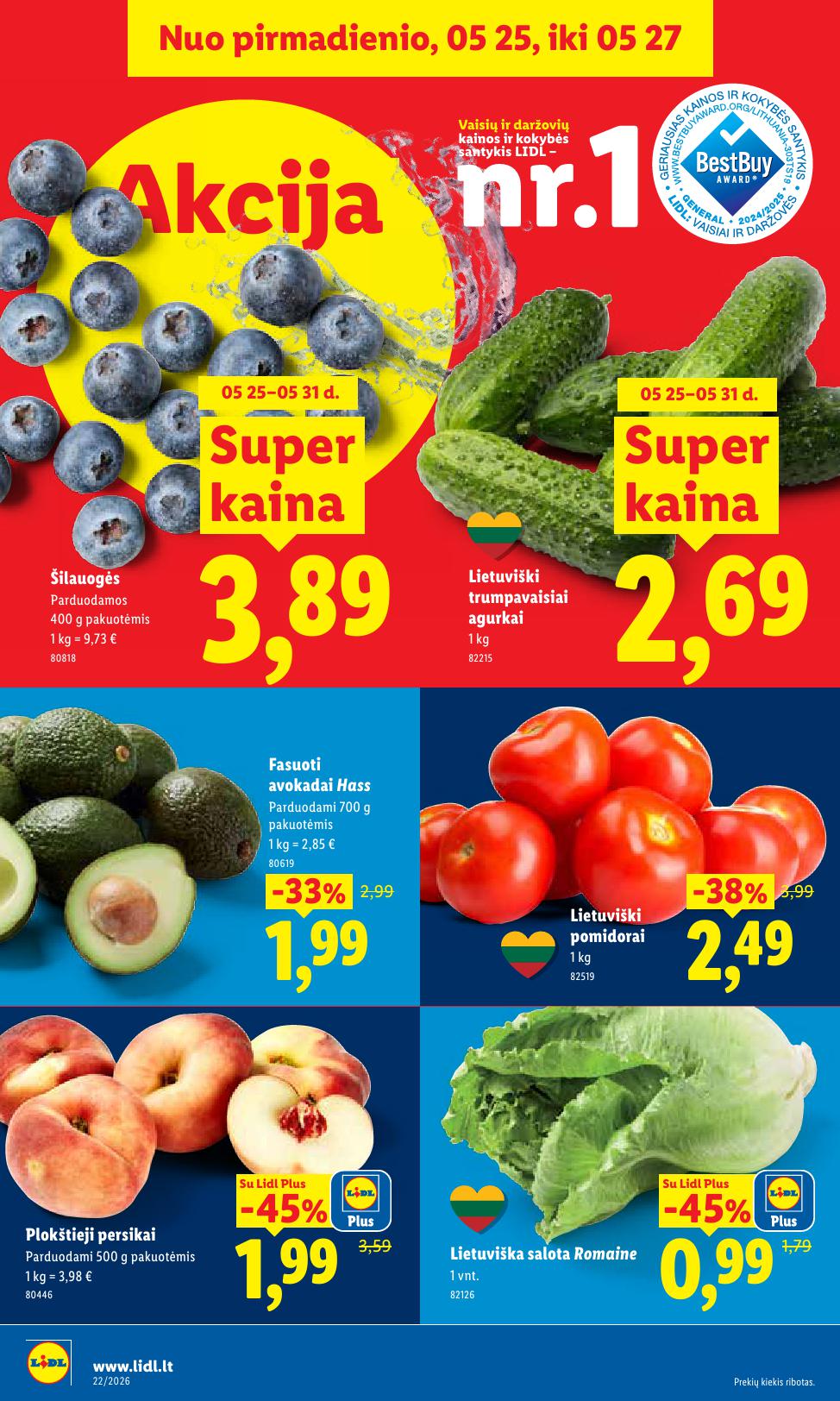 Naujausias LIDL kaininis katalogas 2026.05.25 - 2026.05.31