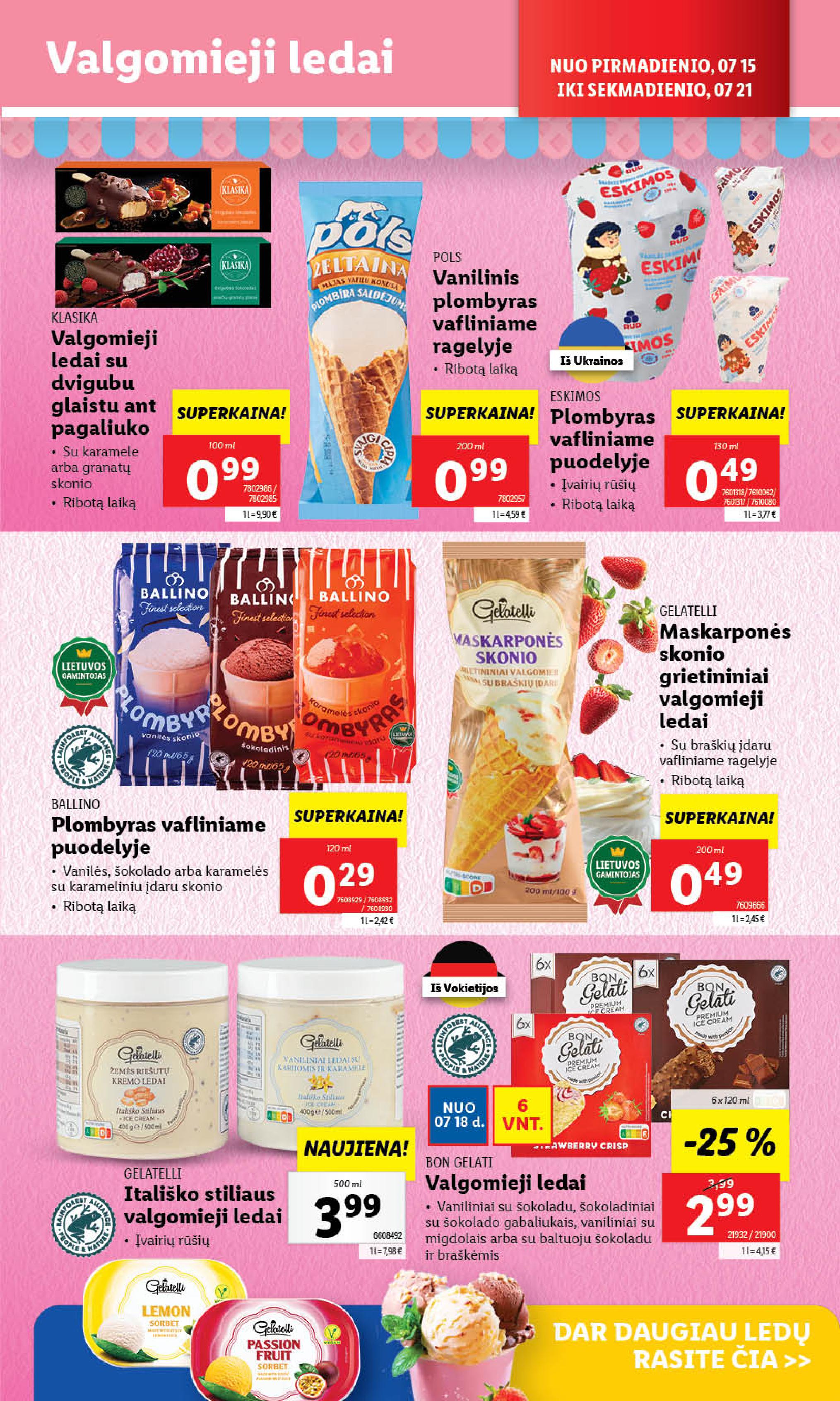Naujausias LIDL kaininis katalogas 2024.07.15 - 2024.07.21