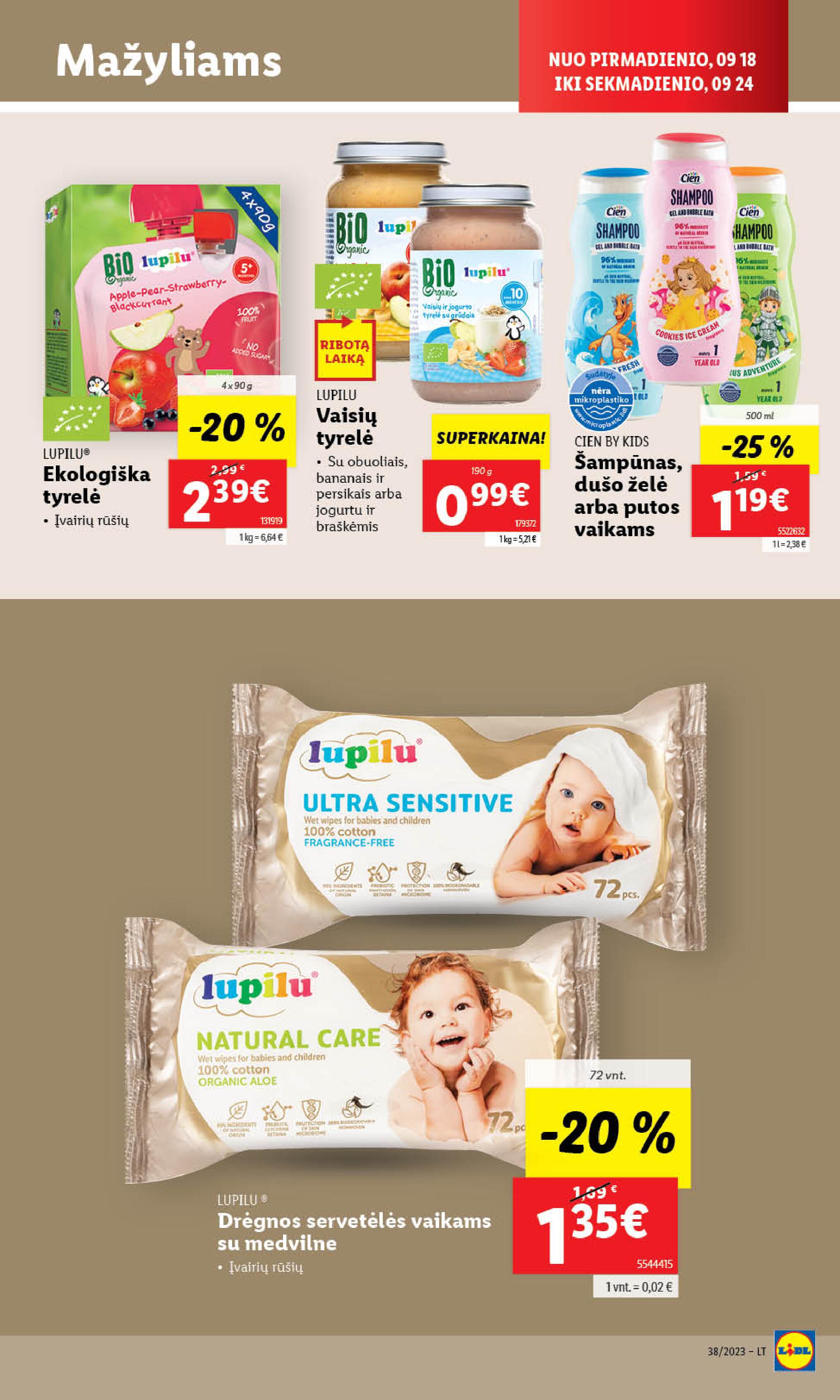 Naujausias LIDL kaininis katalogas 2023.09.18 - 2023.09.24