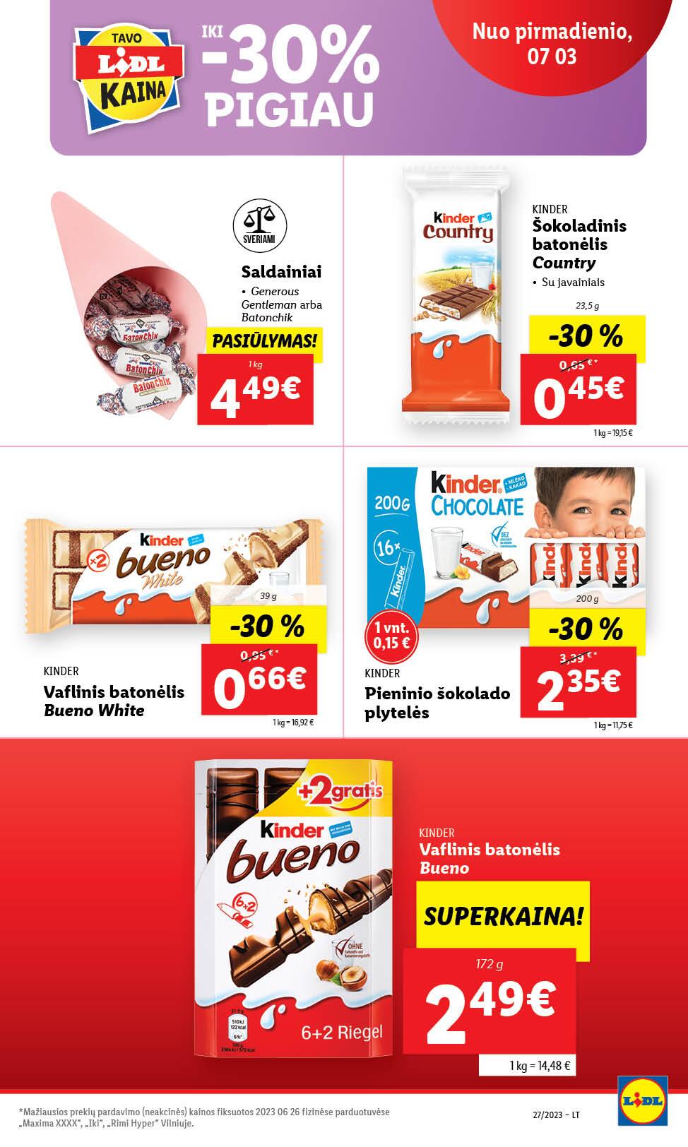 Naujausias LIDL kaininis katalogas 2023.07.03 - 2023.07.09