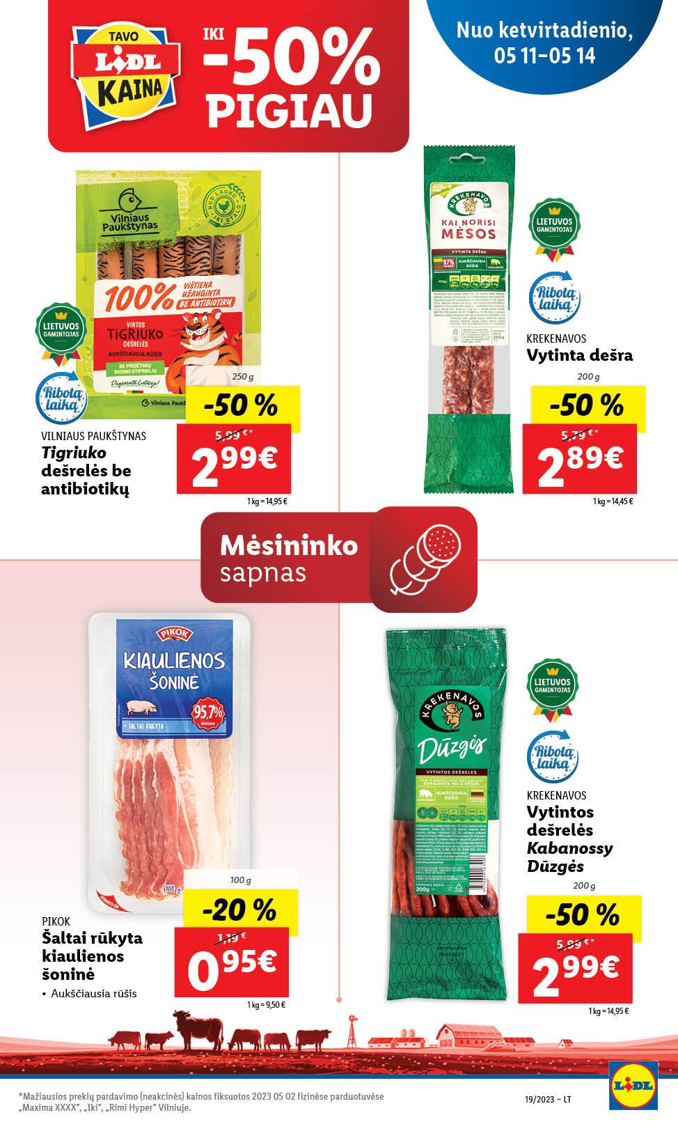 Naujausias LIDL kaininis katalogas 2023.05.08 - 2023.05.14