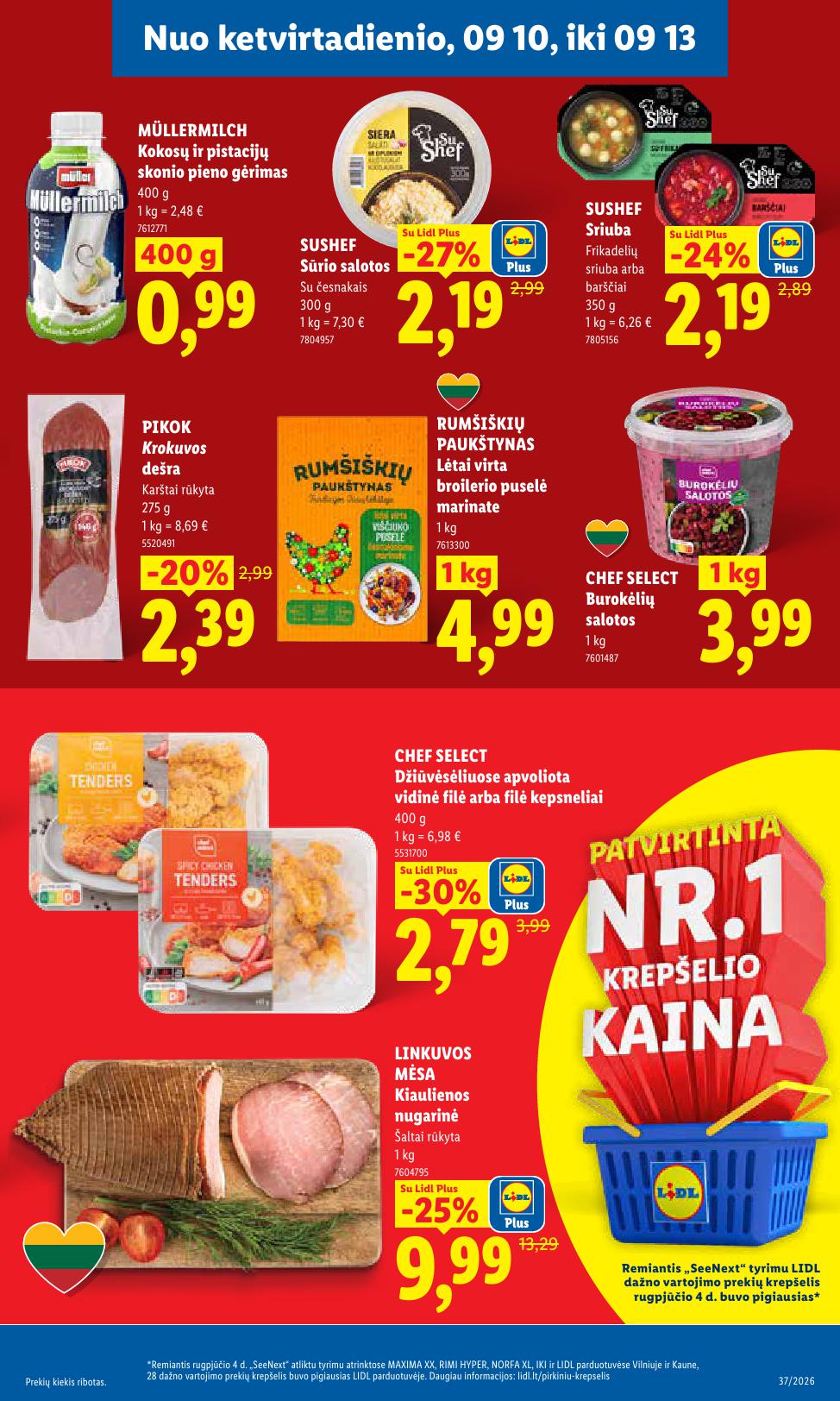 Naujausias LIDL kaininis katalogas 2026.09.07 - 2026.09.13