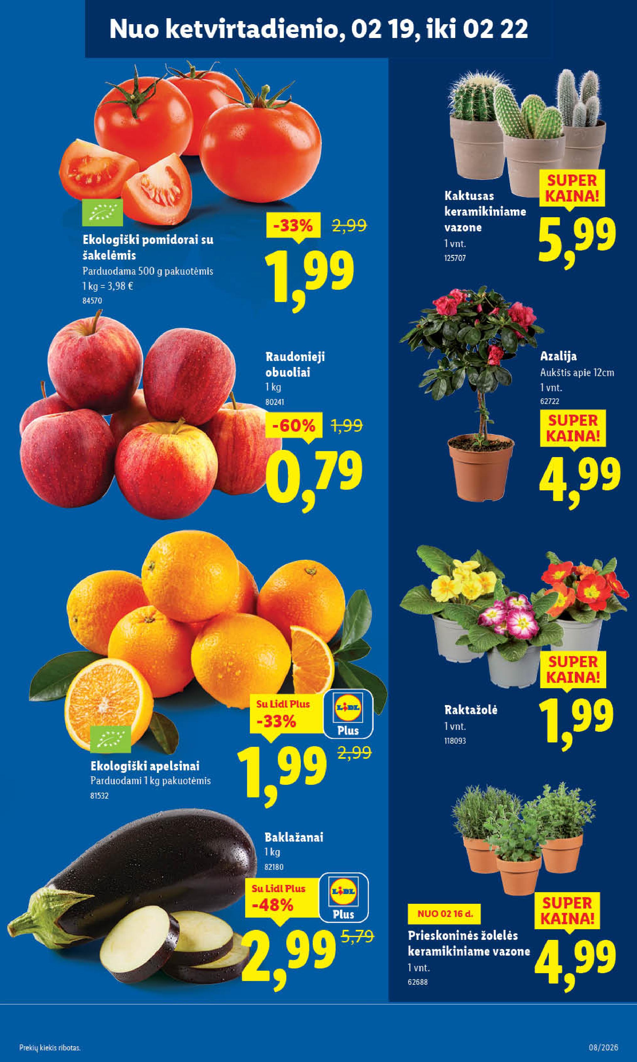 Naujausias LIDL kaininis katalogas 2026.02.16 - 2026.02.22