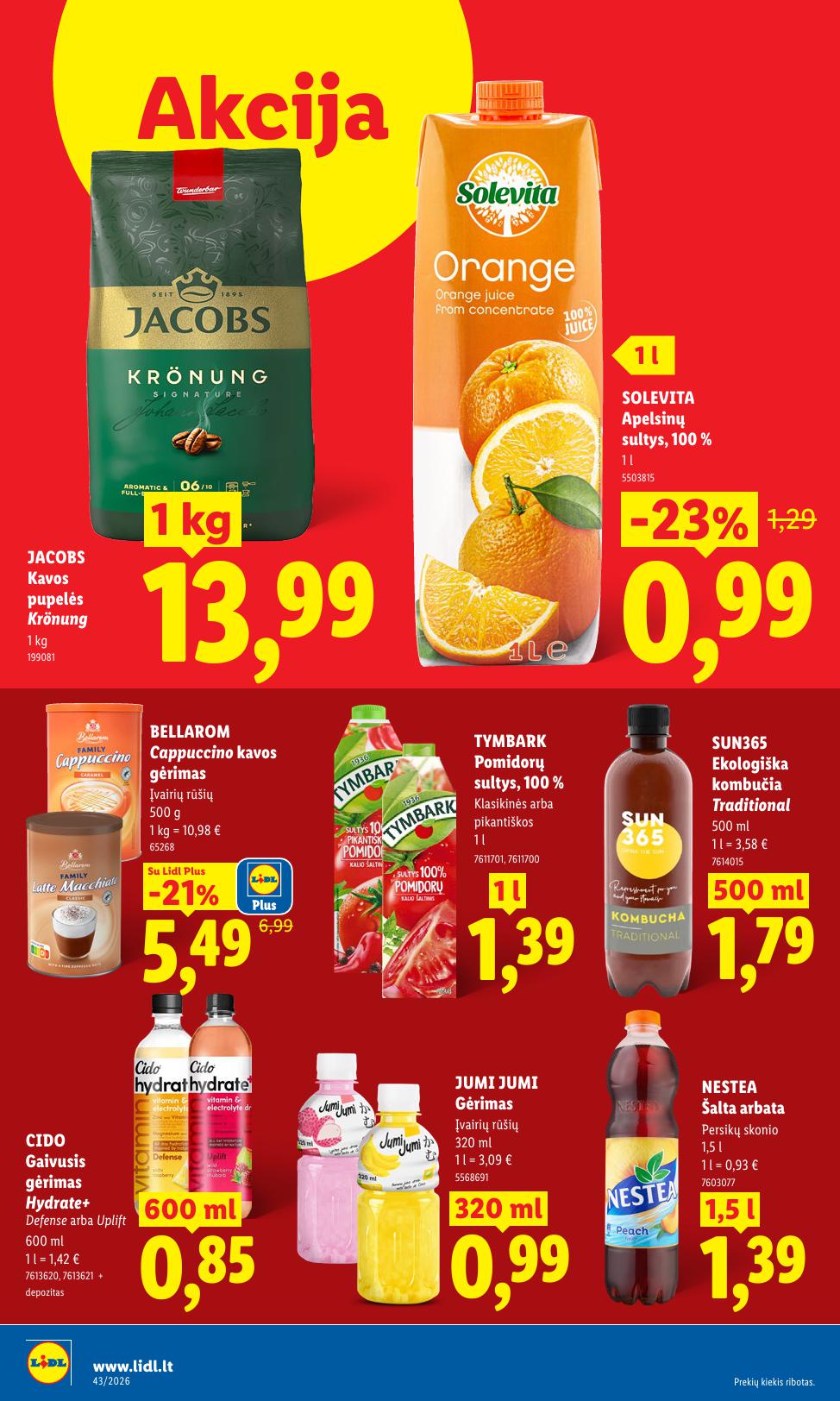 Naujausias LIDL kaininis katalogas 2026.10.19 - 2026.10.25
