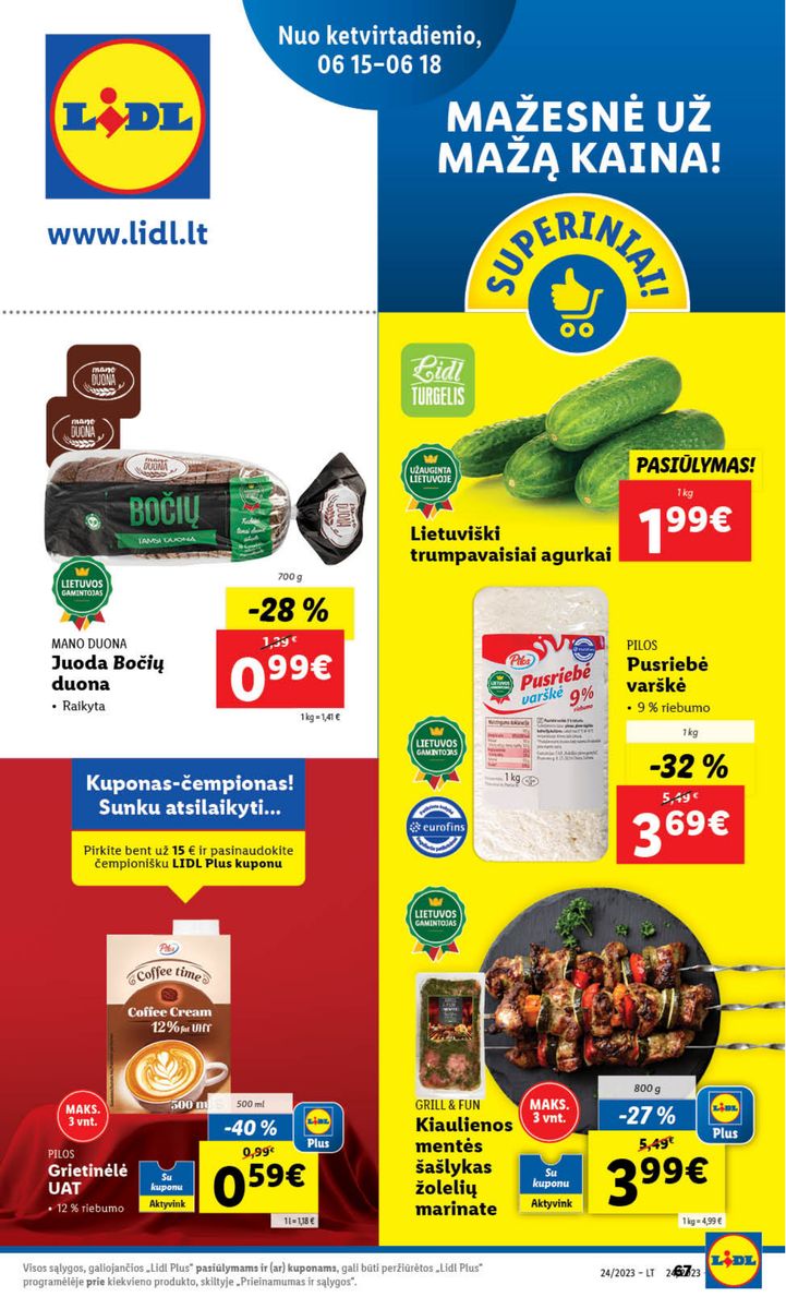 Naujausias LIDL kaininis katalogas 2023.06.12 - 2023.06.18