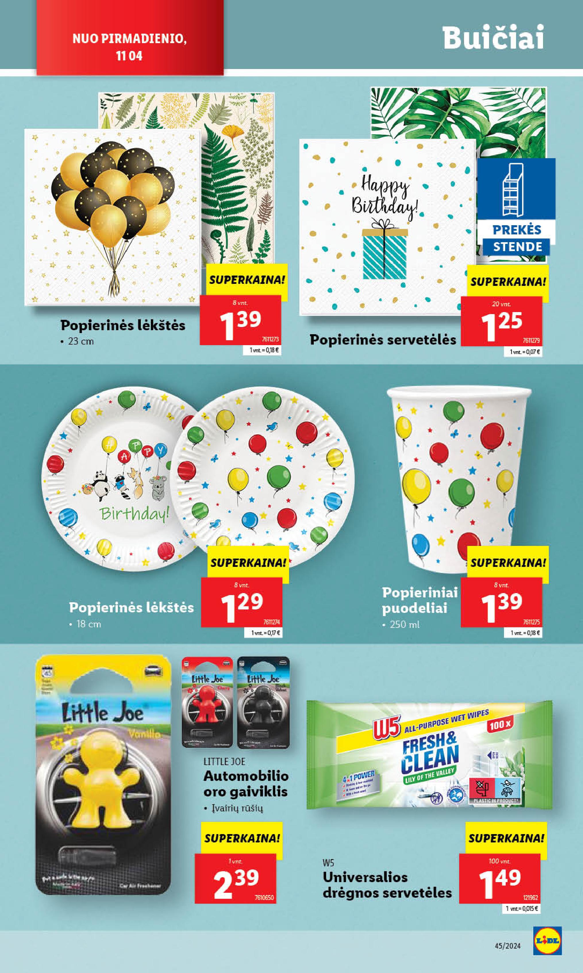 Naujausias LIDL kaininis katalogas 2024.11.04 - 2024.11.10