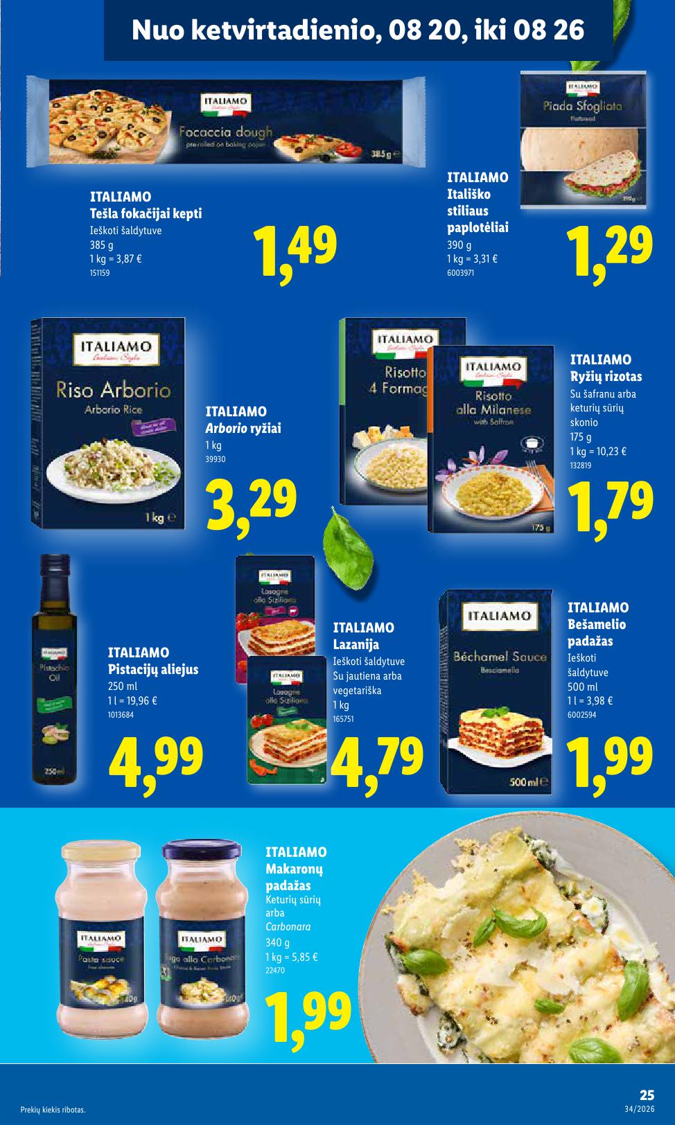 Naujausias LIDL kaininis katalogas 2026.08.17 - 2026.08.23