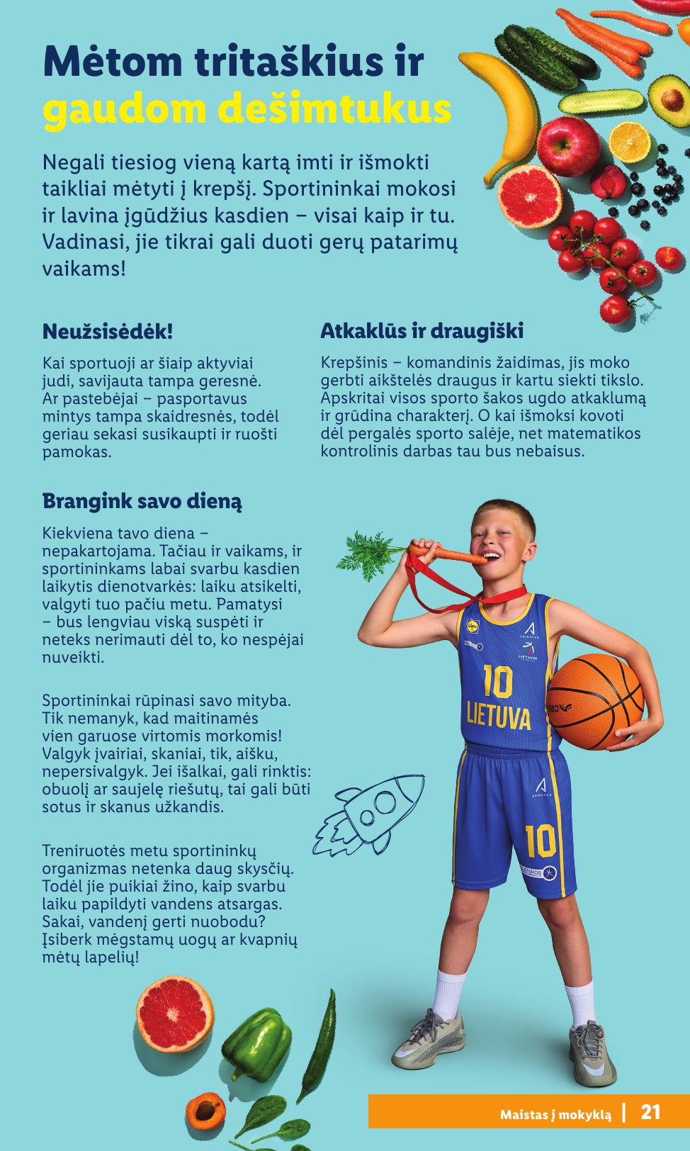 LIDL mokyklinių prekių katalogas "Atgal į mokyklą"