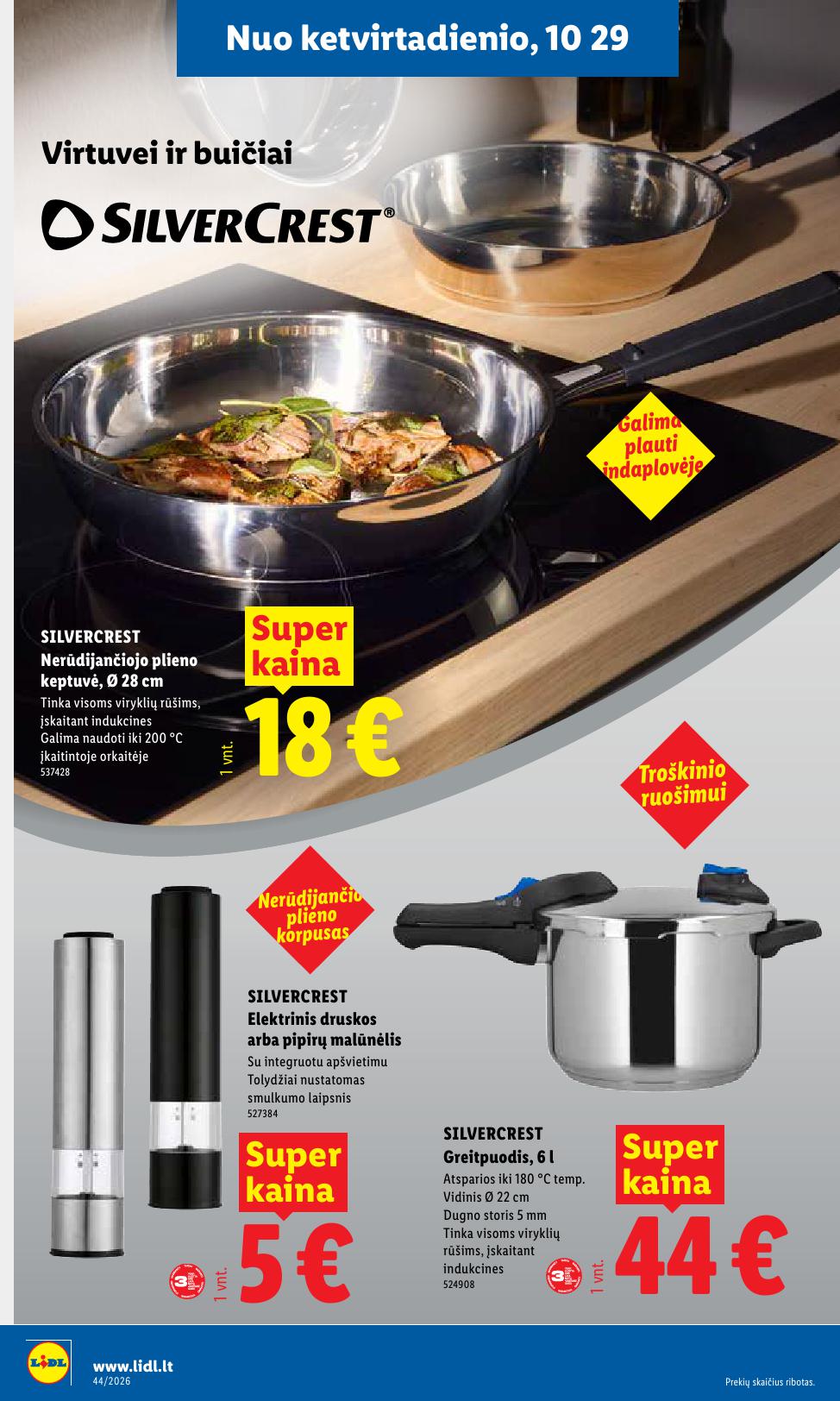 LIDL ne maisto prekių leidinys 2026.10.26 - 2026.11.01