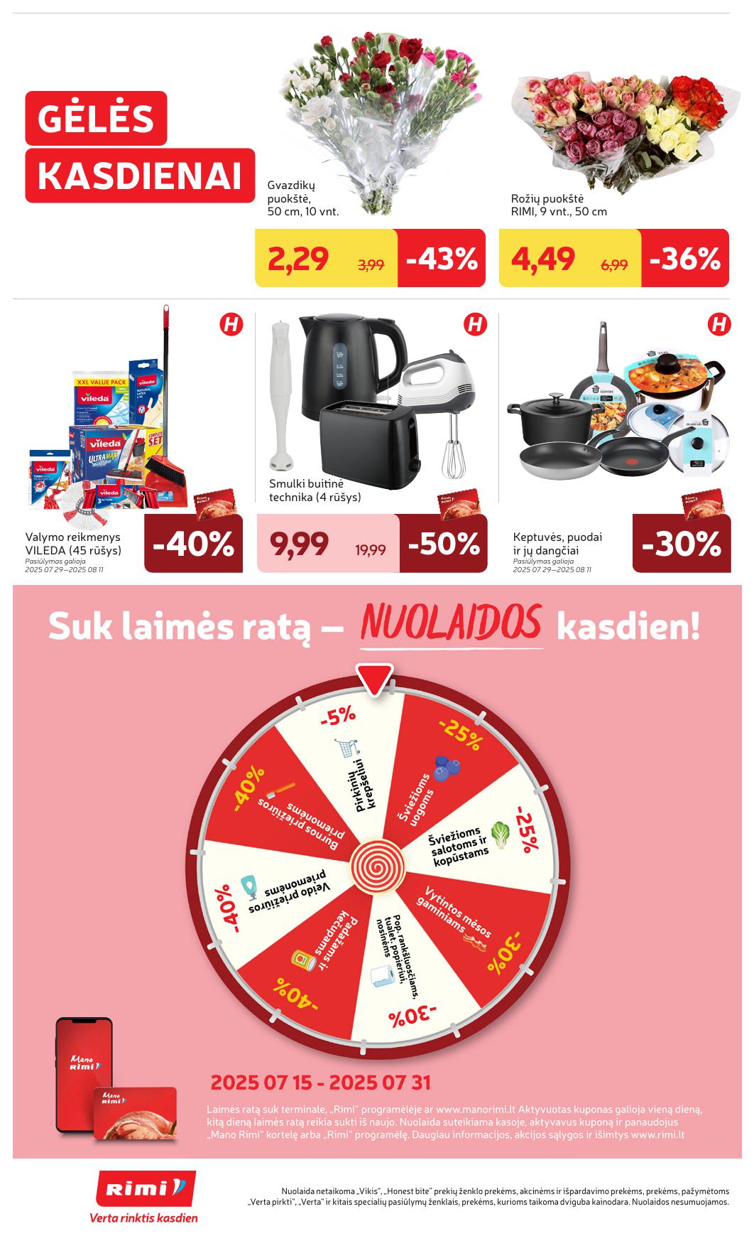 Naujausias RIMI kaininis katalogas 2025.07.29 - 2025.08.04
