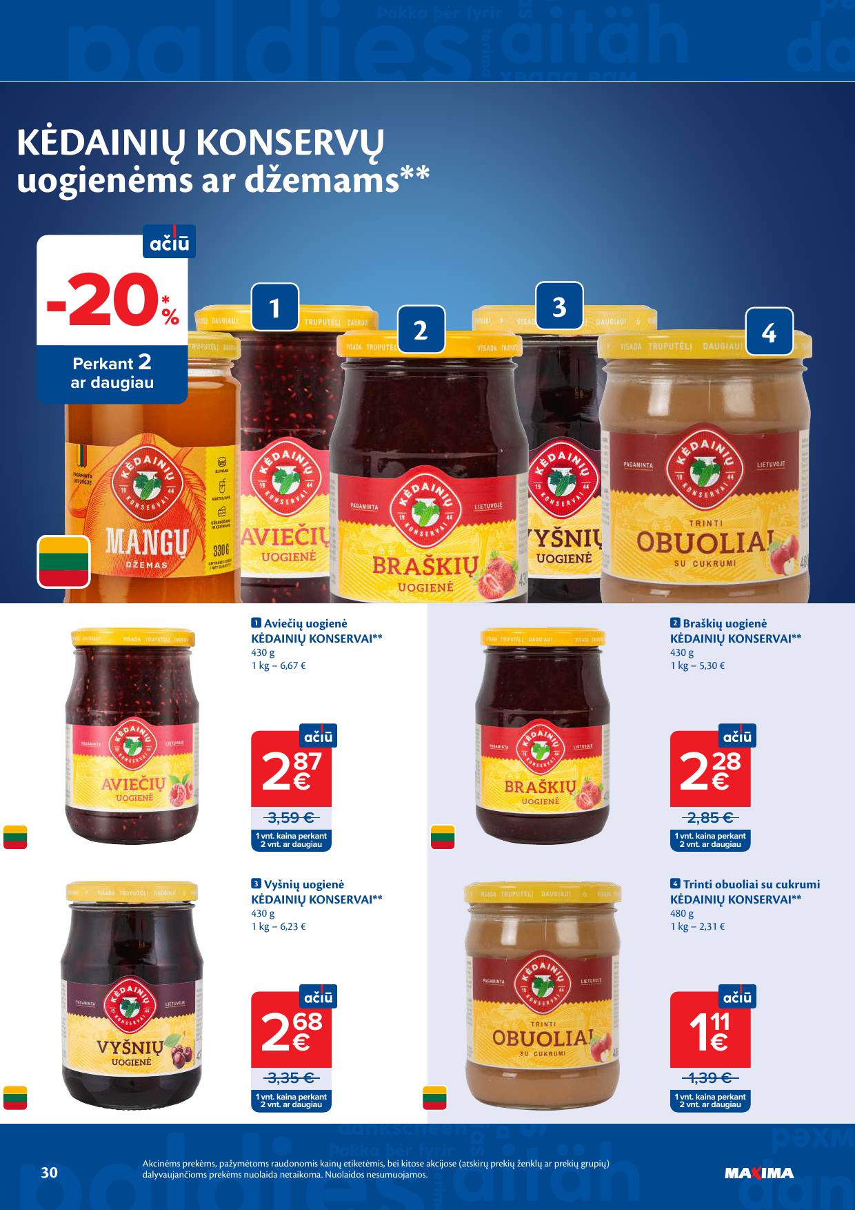 MAXIMA akcijų ir nuolaidų leidinys Nr.17 2026.04.21 - 2026.04.27