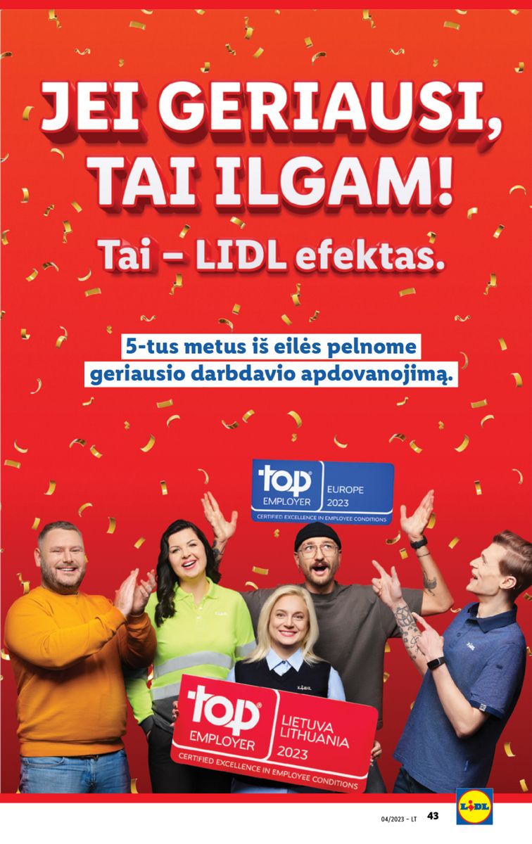 Naujausias LIDL kaininis katalogas 2023.01.23 - 2023.01.29