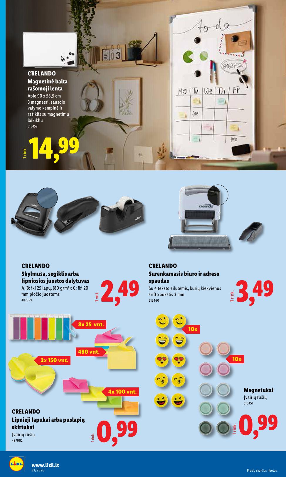 LIDL ne  maisto prekių leidinys 2026.08.10 - 2026.08.16