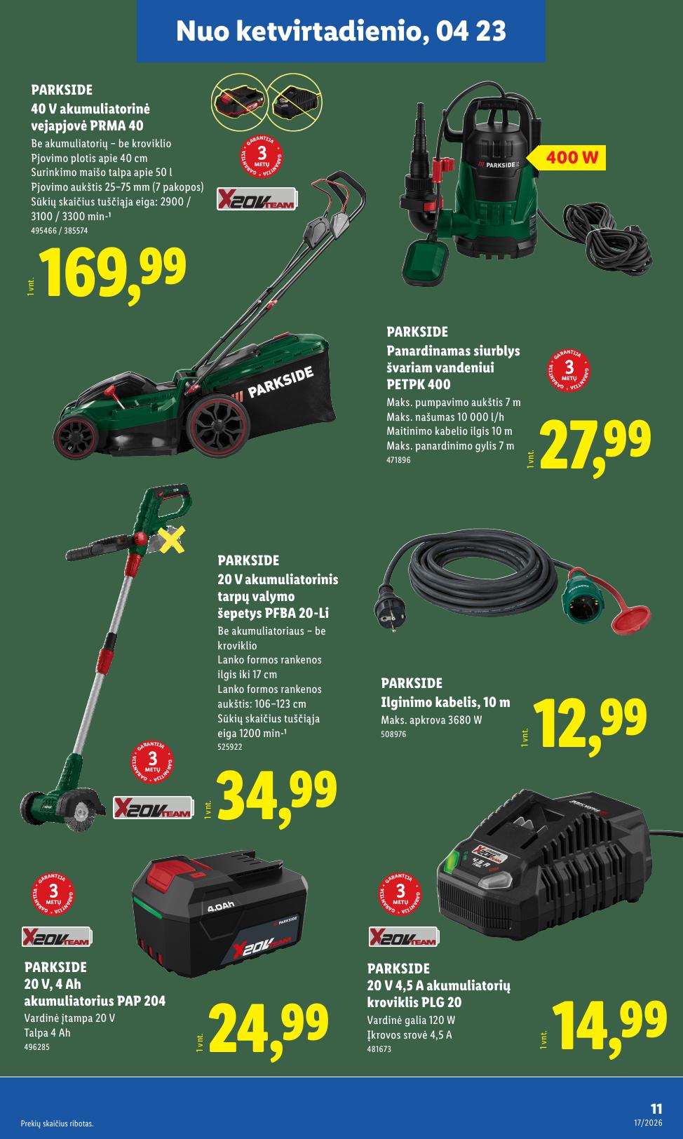 LIDL ne maisto prekių leidinys 2026.04.20 - 2026.04.26