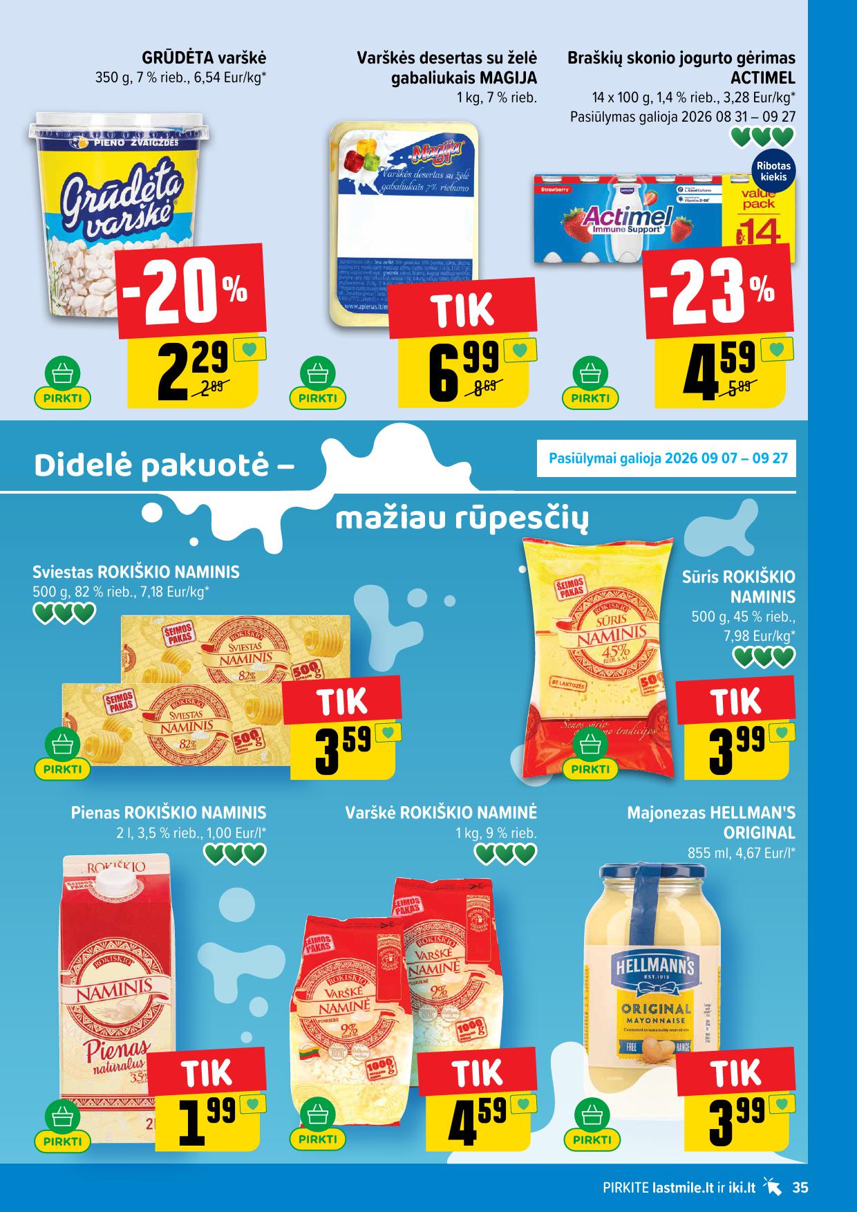 Naujausias IKI kaininis katalogas 2026.09.14 - 2026.09.20