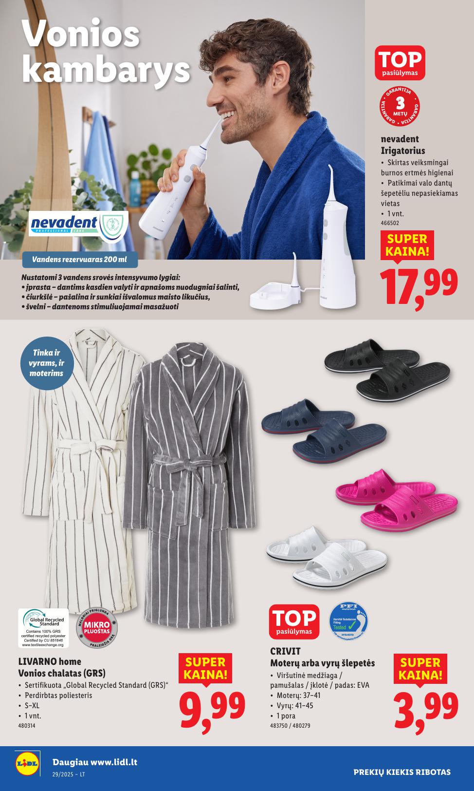 LIDL ne maisto prekių leidinys 2025.07.14 - 2025.07.20