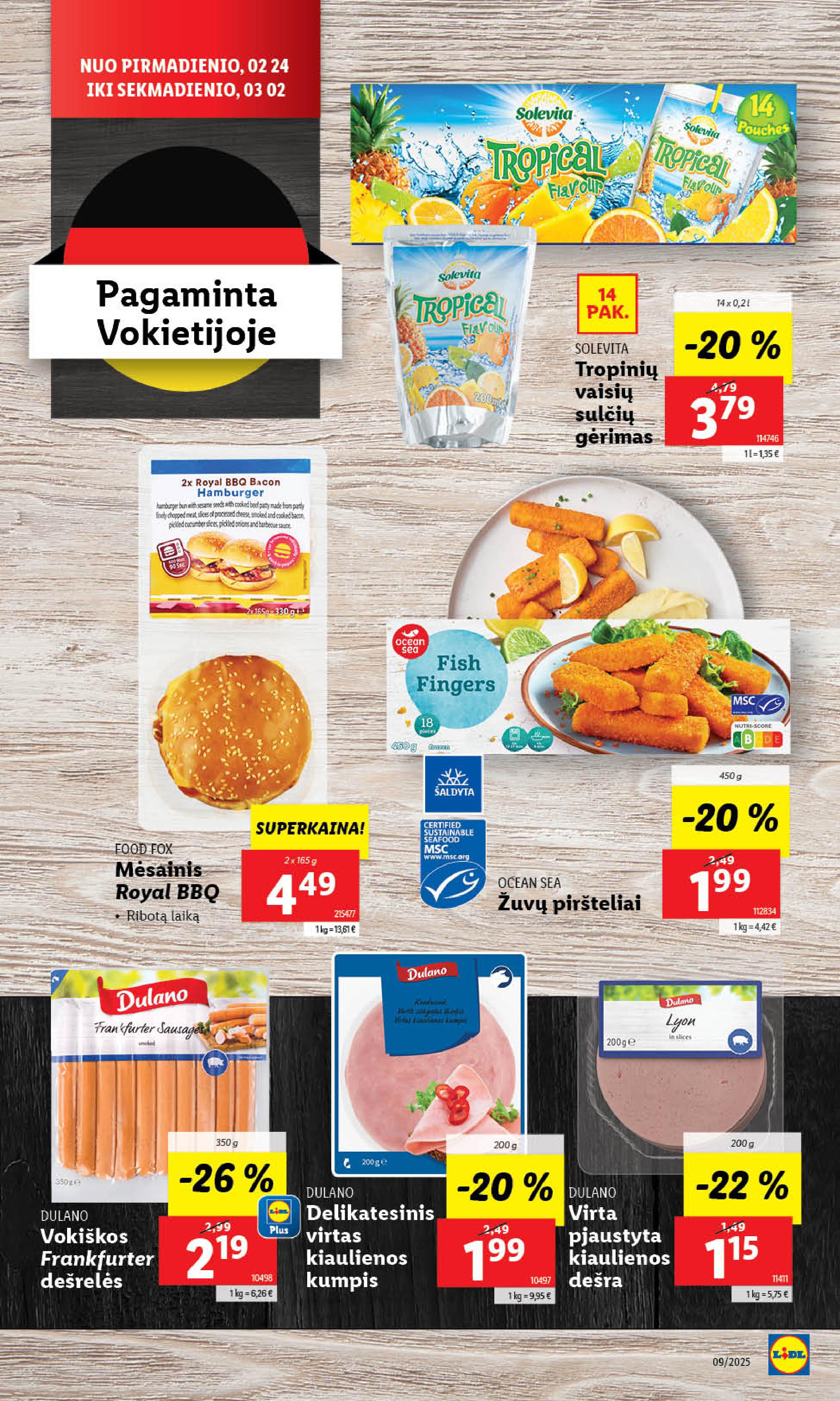 Naujausias LIDL kaininis katalogas 2025.02.24 - 2025.03.02