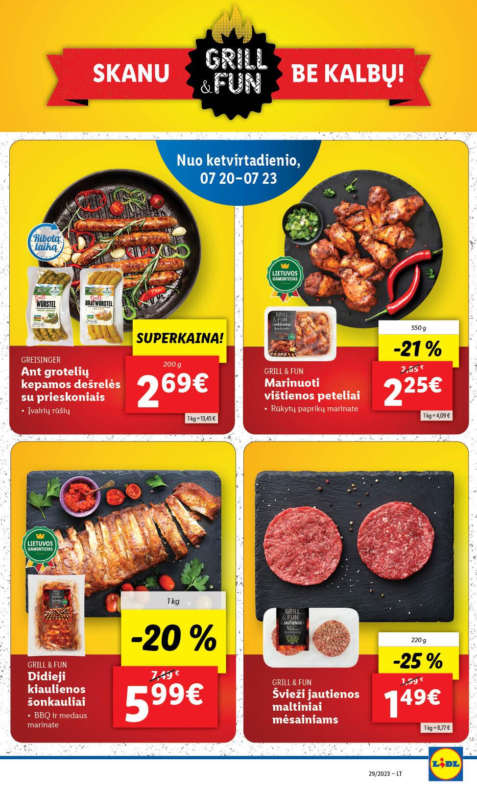 Naujausias LIDL kaininis katalogas 2023.07.17 - 2023.07.23
