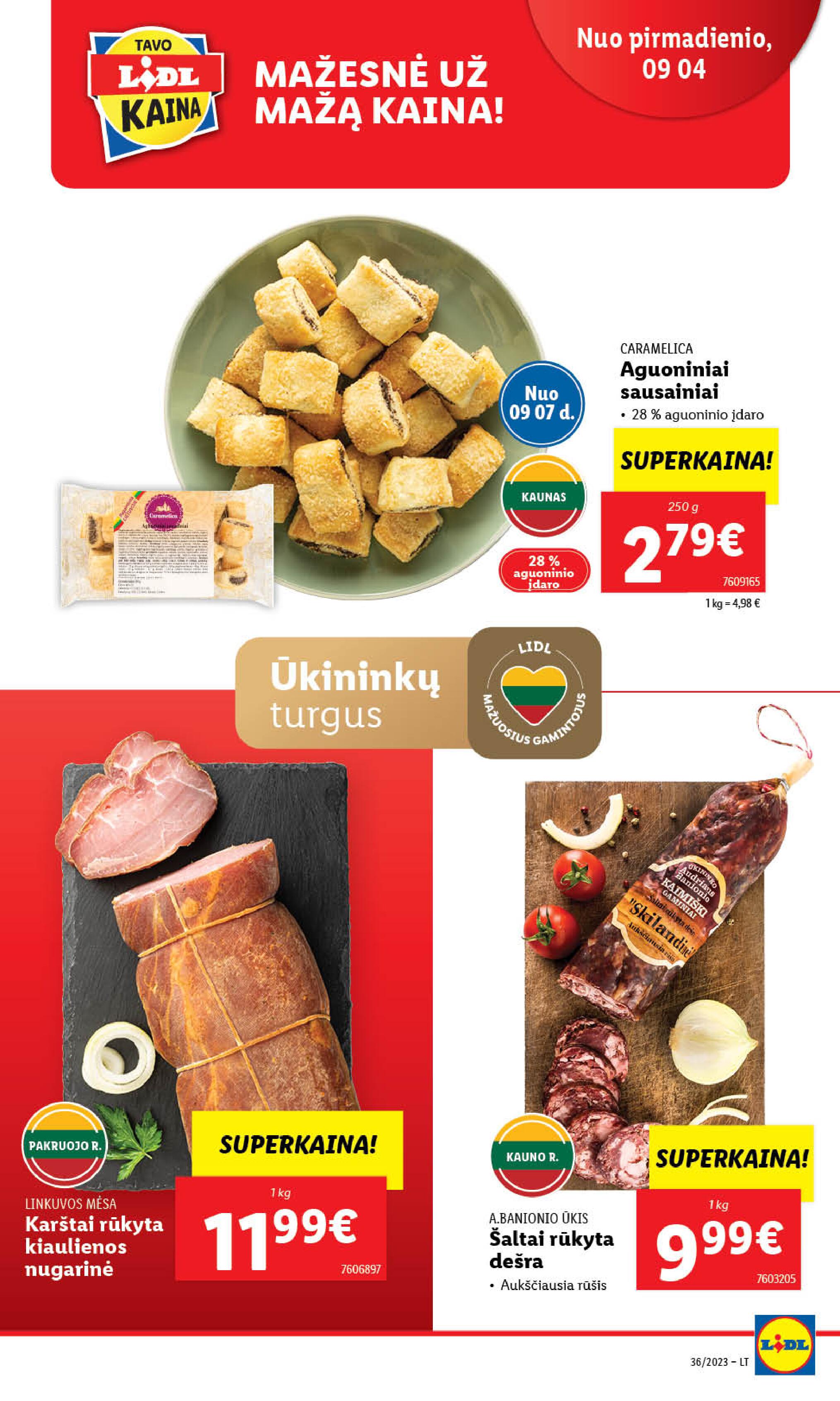 Naujausias LIDL kaininis katalogas 2023.09.04 - 2023.09.10