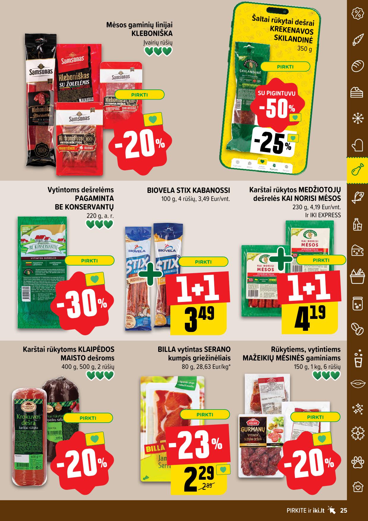 IKI SAVAITĖLĖ akcijų ir nuolaidų leidinys Nr.24 2025.06.09 - 2025.06.15