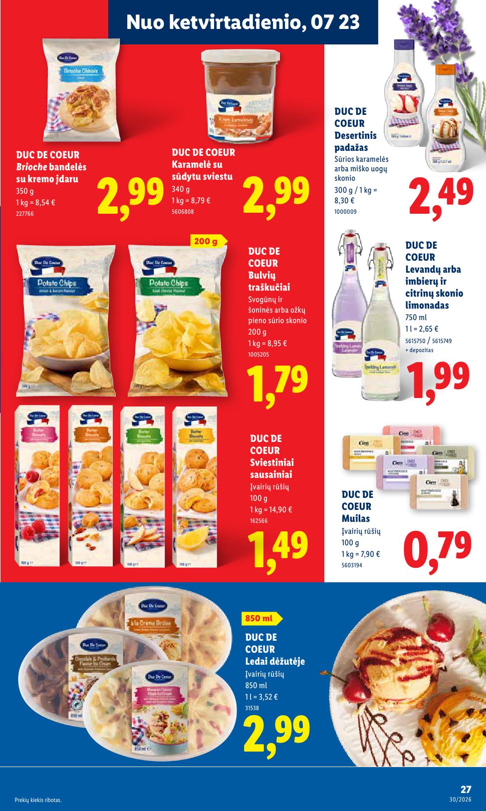 Naujausias LIDL kaininis katalogas 2026.07.20 - 2026.07.26