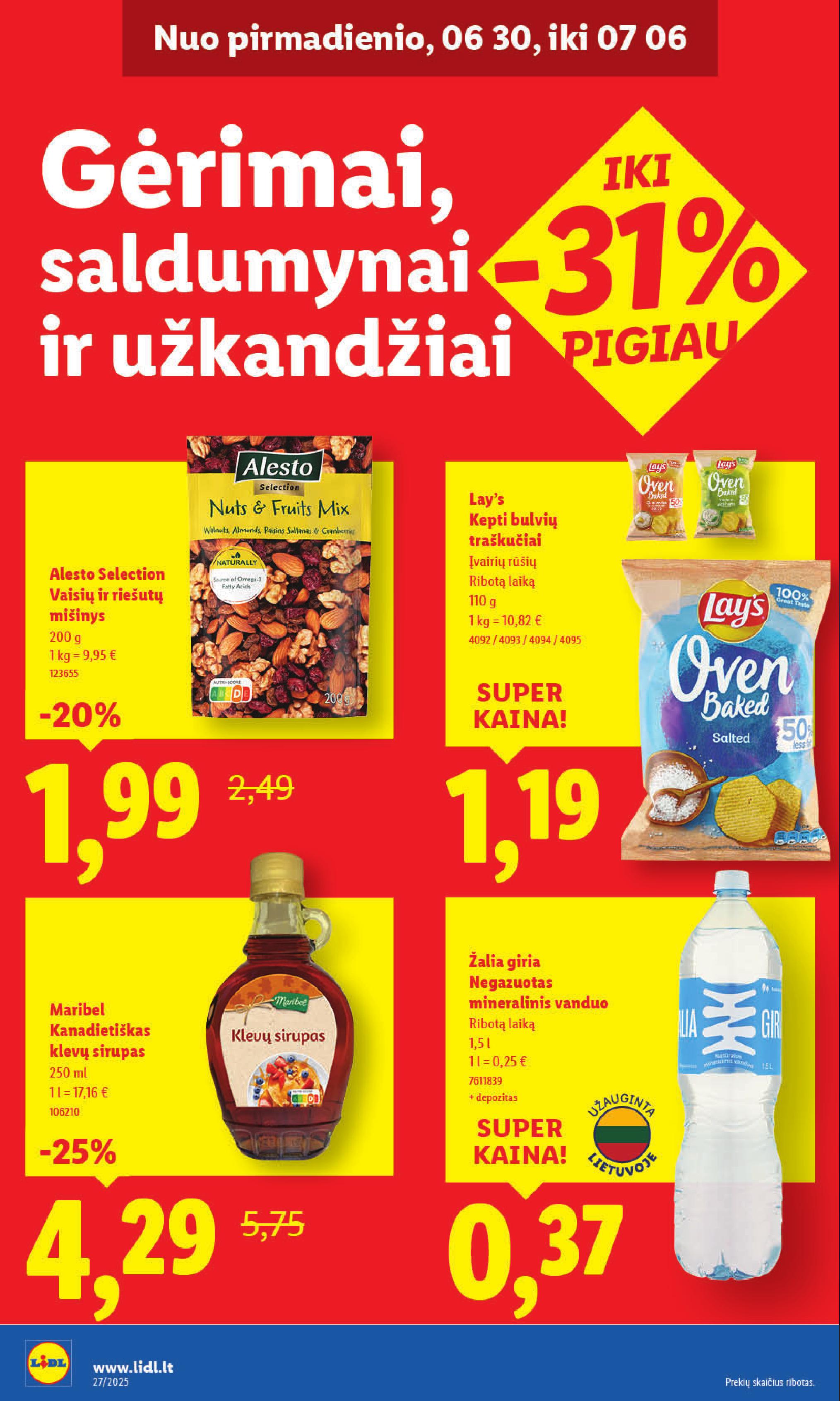 Naujausias LIDL kaininis katalogas 2025.06.30 - 2025.07.06