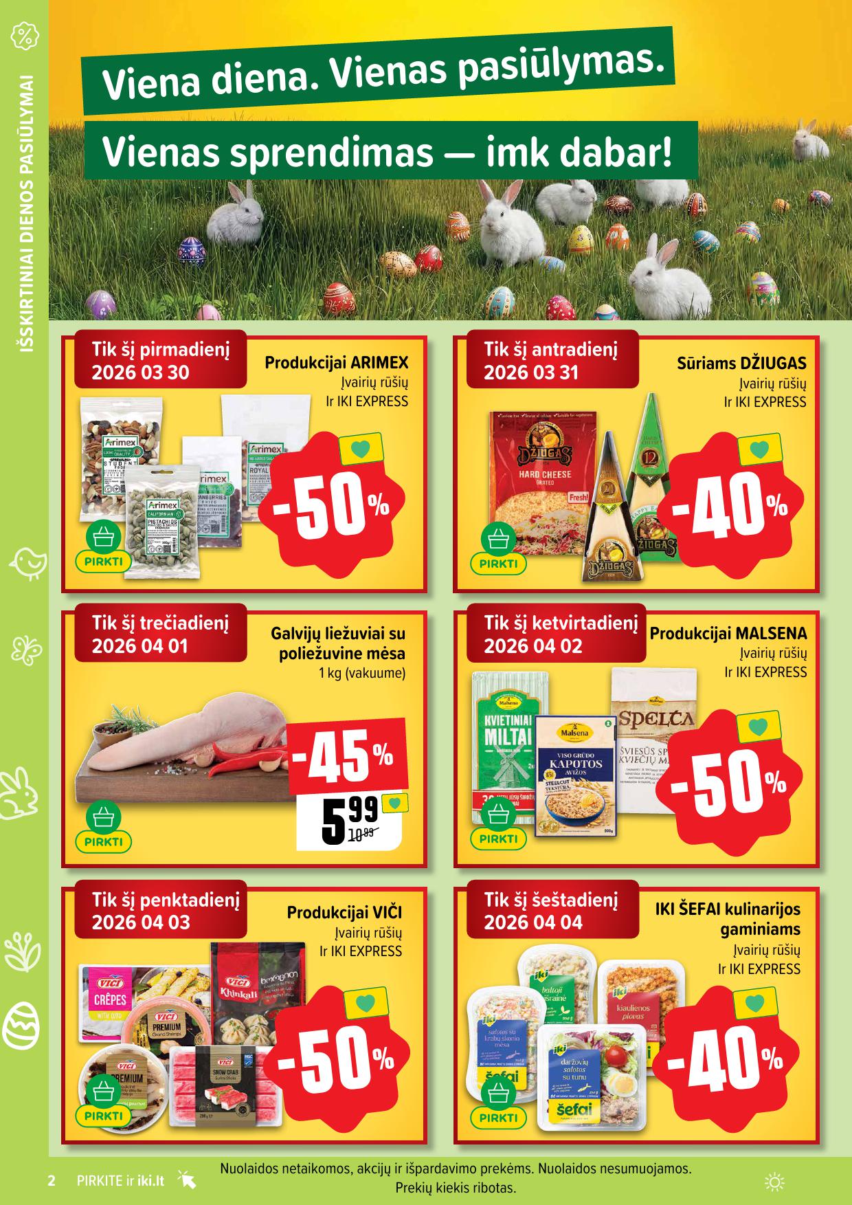 Naujausias IKI kaininis katalogas 2026.03.30 - 2026.04.04