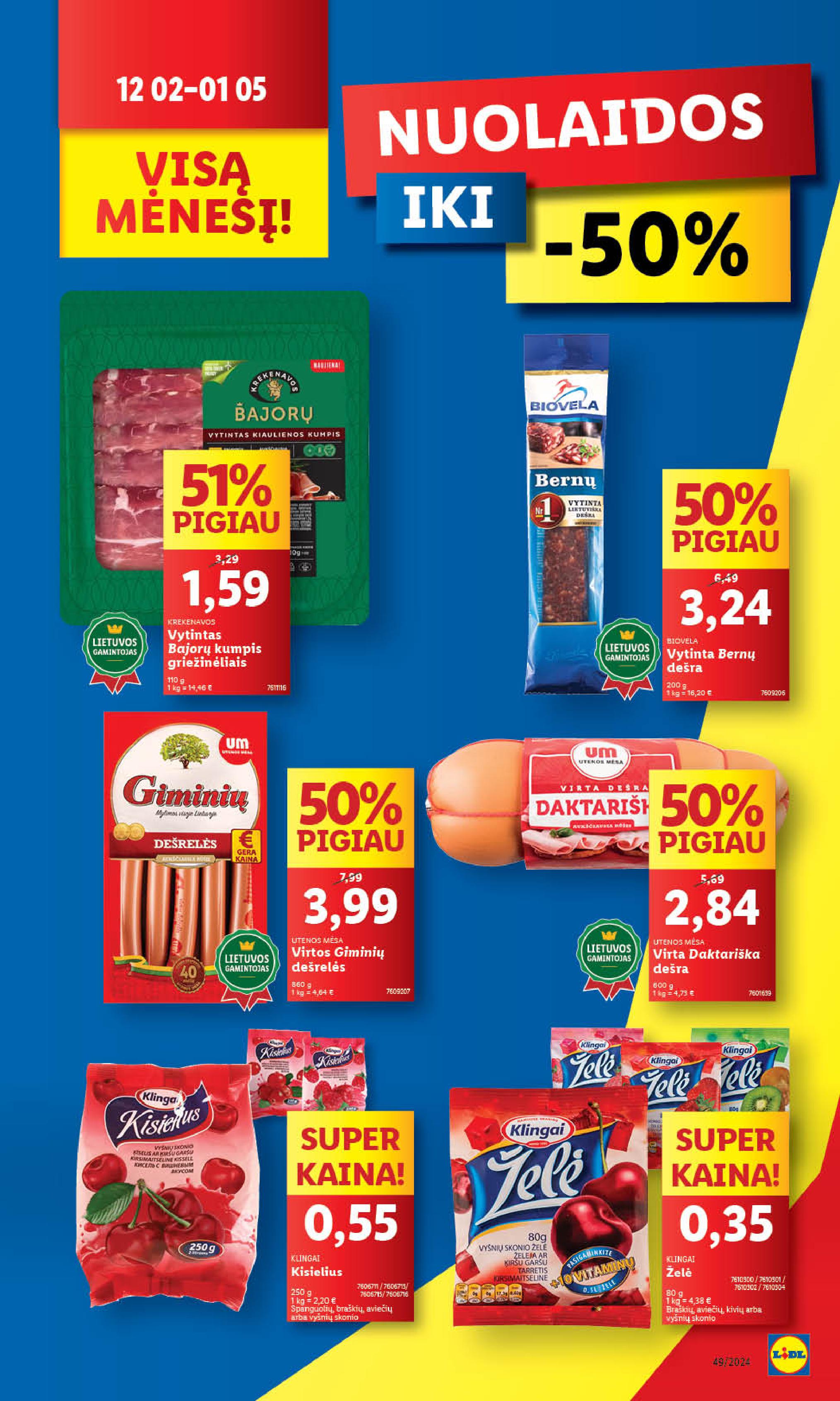 Naujausias LIDL kaininis katalogas 2024.12.02 - 2024.12.08
