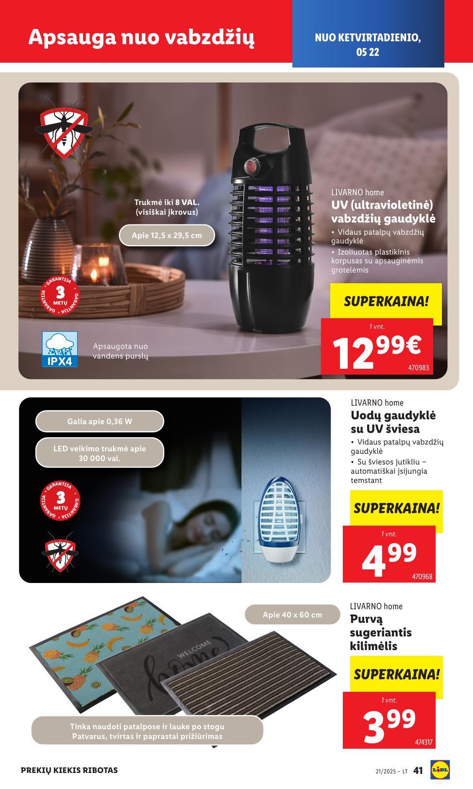 LIDL ne maisto prekių leidinys 2025.05.19 - 2025.05.25
