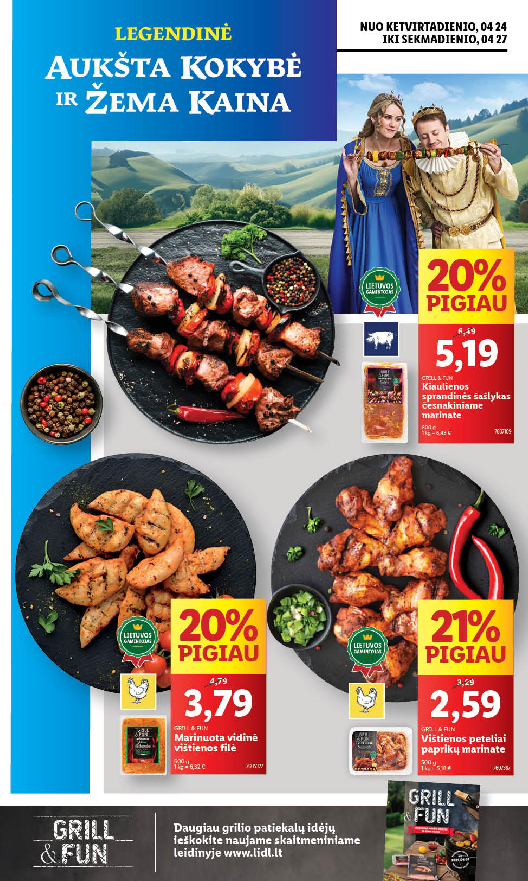 LIDL akcijų ir nuolaidų leidinys 2025.04.21 - 2025.04.27