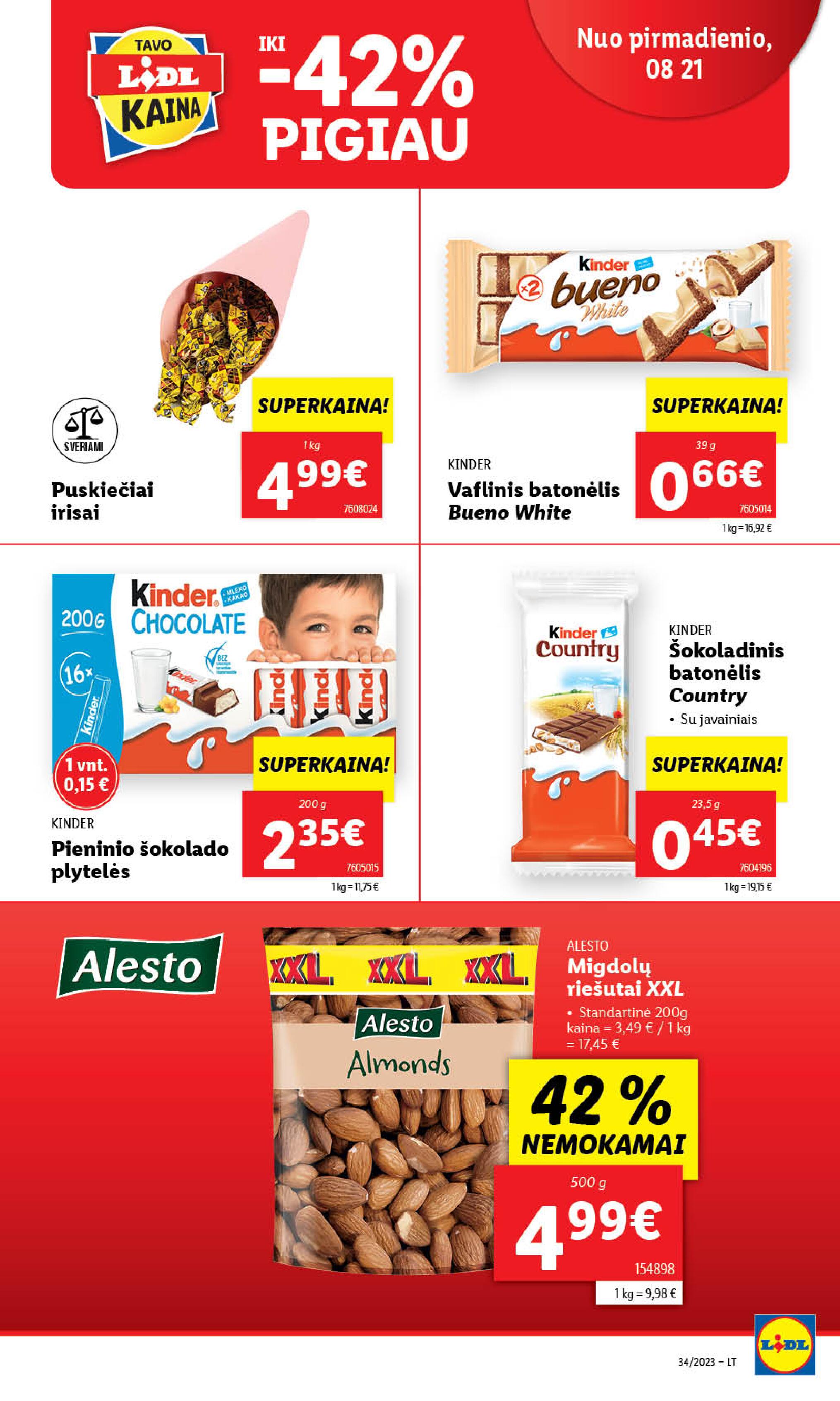 Naujausias LIDL kaininis katalogas 2023.08.21 - 2023.08.27