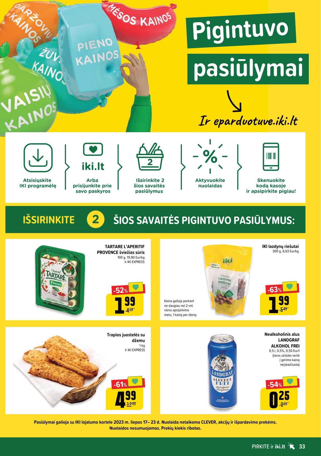 Naujausias IKI kaininis katalogas 2023.07.17 - 2023.07.23