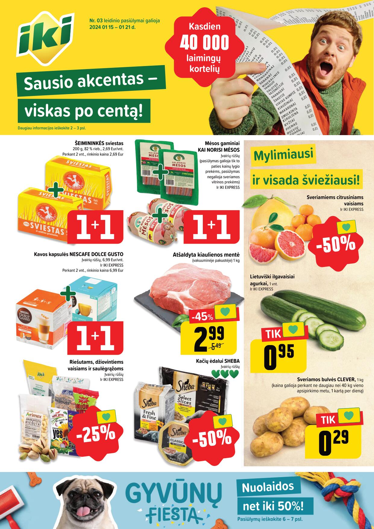 Naujausias IKI kaininis katalogas 2024.01.15 - 2024.01.21