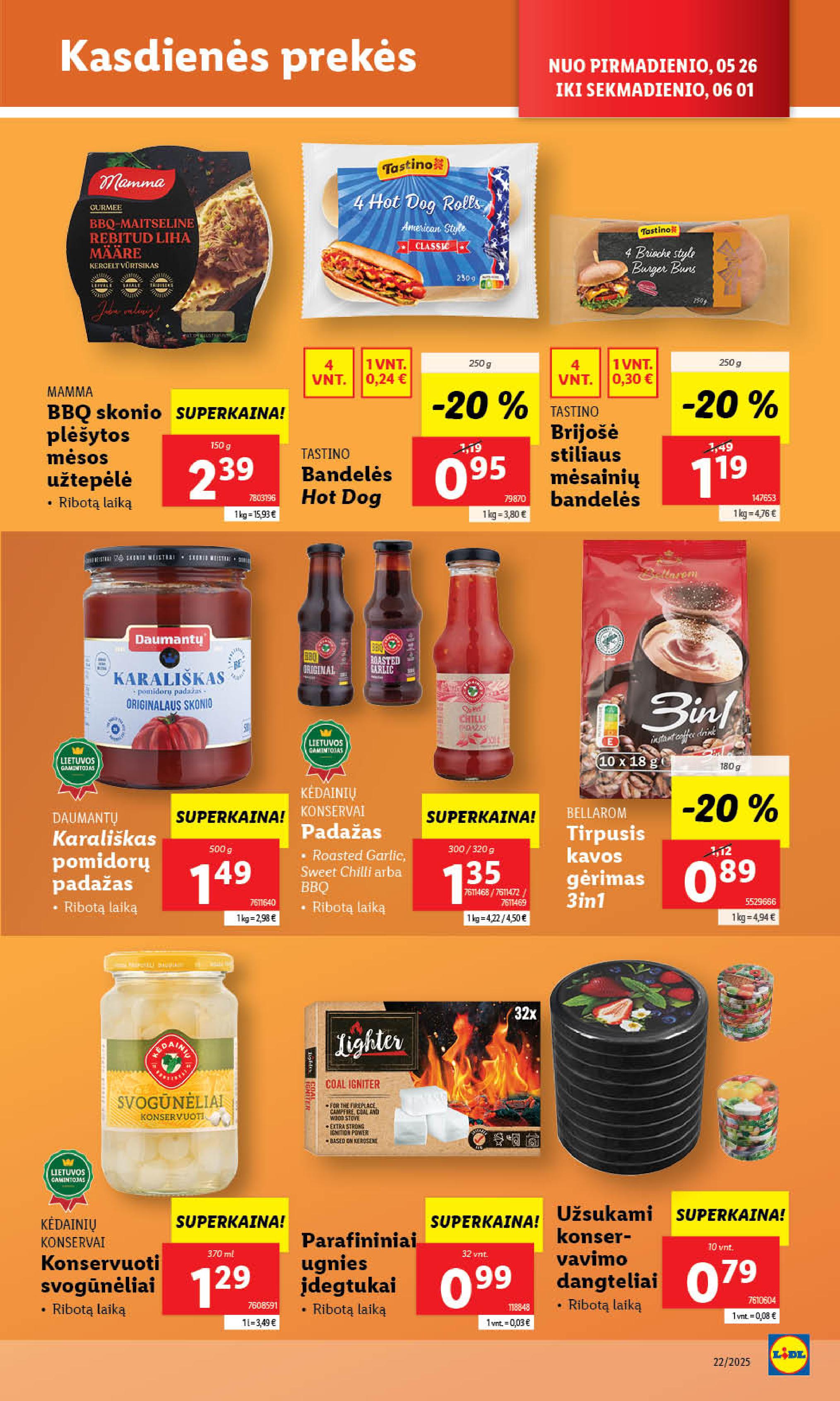 Naujausias LIDL kaininis katalogas 2025.05.26 - 2025.06.01